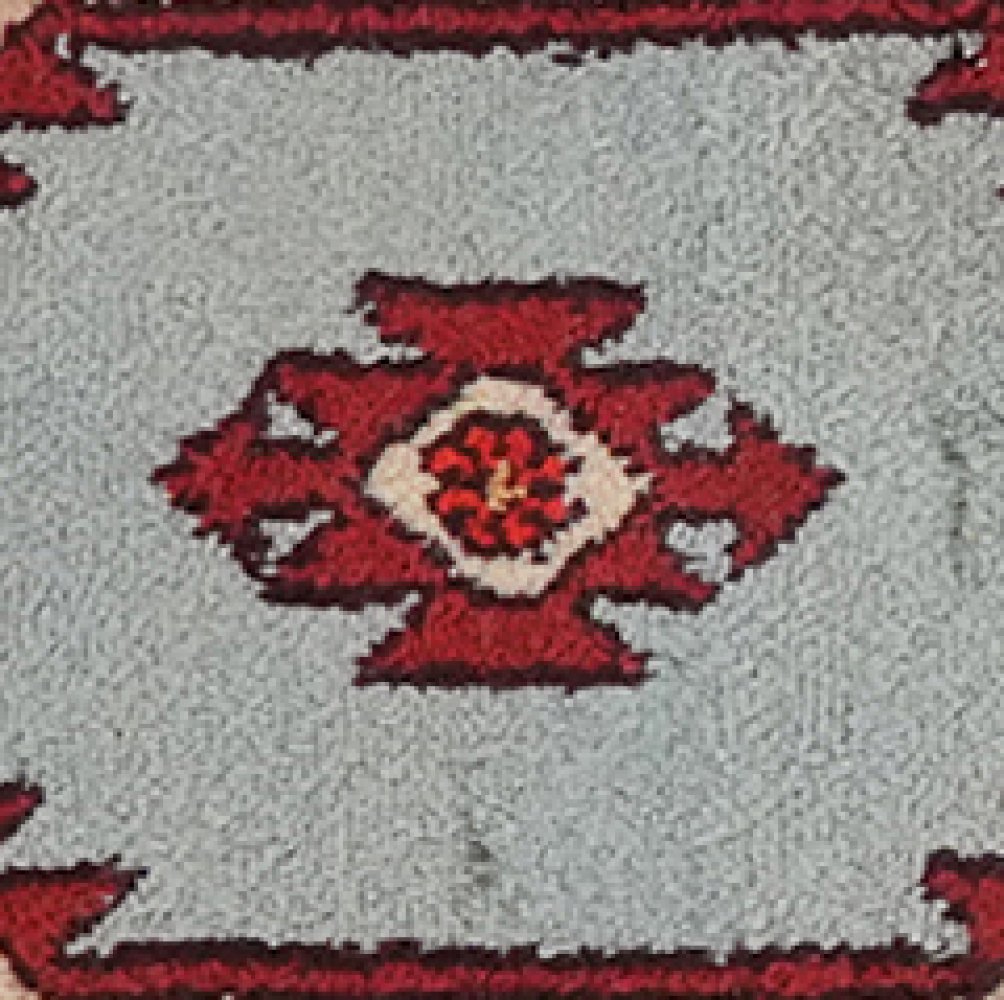 Dardjazin — Hand-knotted, 28x44 cm, Blue, 100% Virgin Wool | View 4