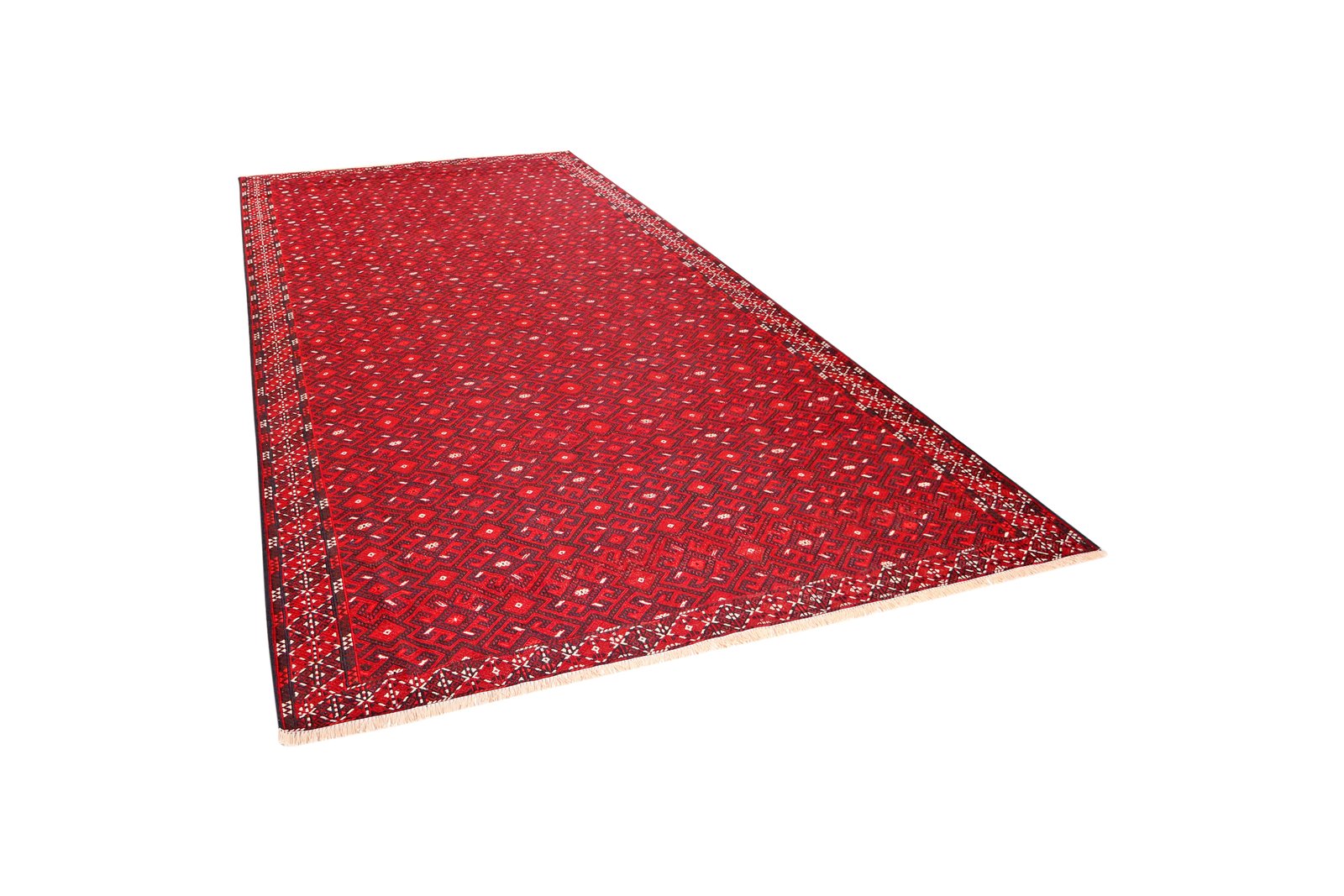 Kelim Turkman — Handmade, 221x367 cm, Multicolor, 100% Virgin Wool | View 5