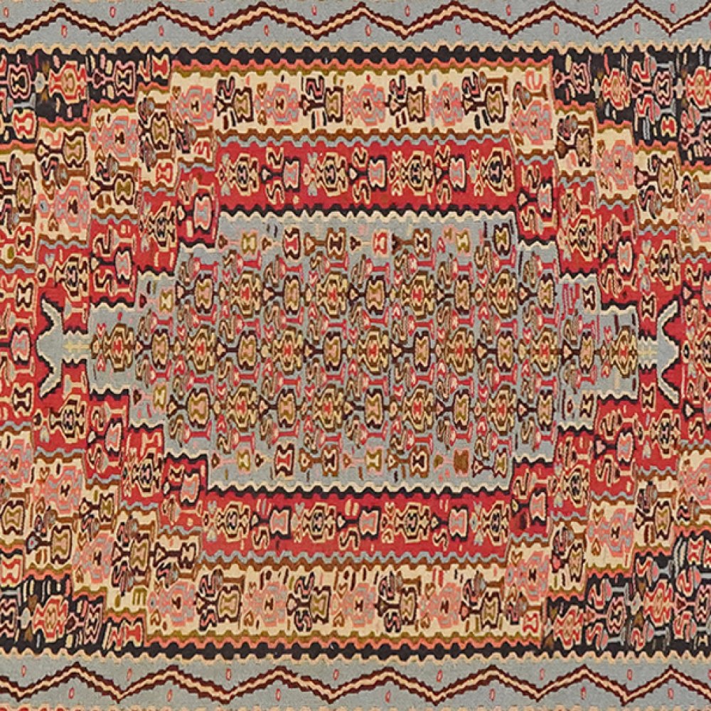 Kelim Senneh — Handmade, 113x202 cm, Multicolor, 100% Virgin Wool | View 4