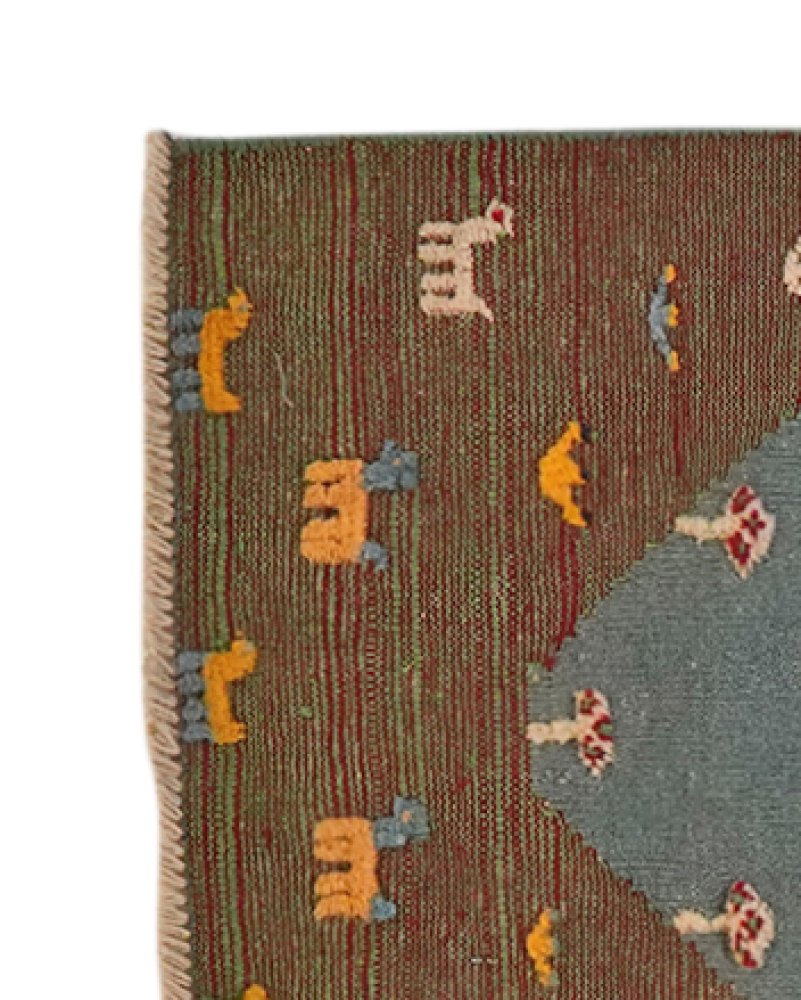 Kelim Gashgai — Handmade, 52x96 cm, Multicolor, 100% Virgin Wool | View 3