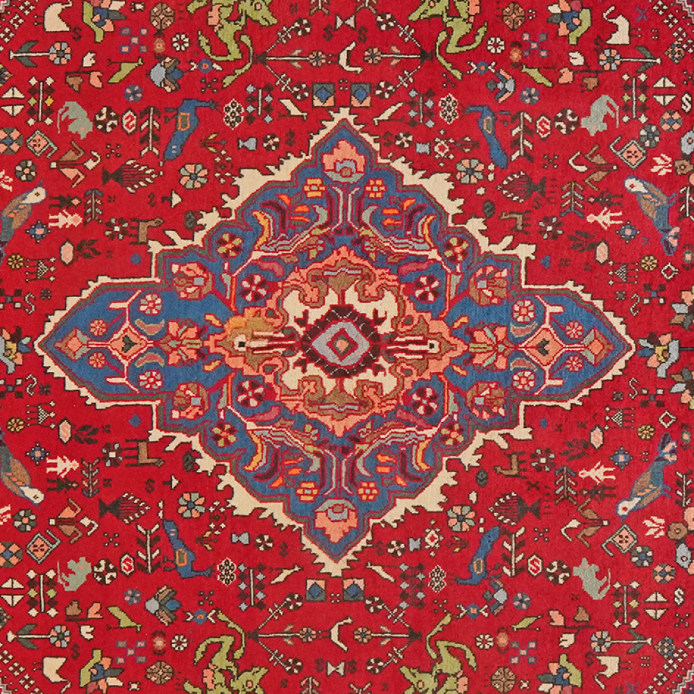 Abadeh — Handgefertigt, 210x157 cm, Beige, 100% Virgin Wool | View 5