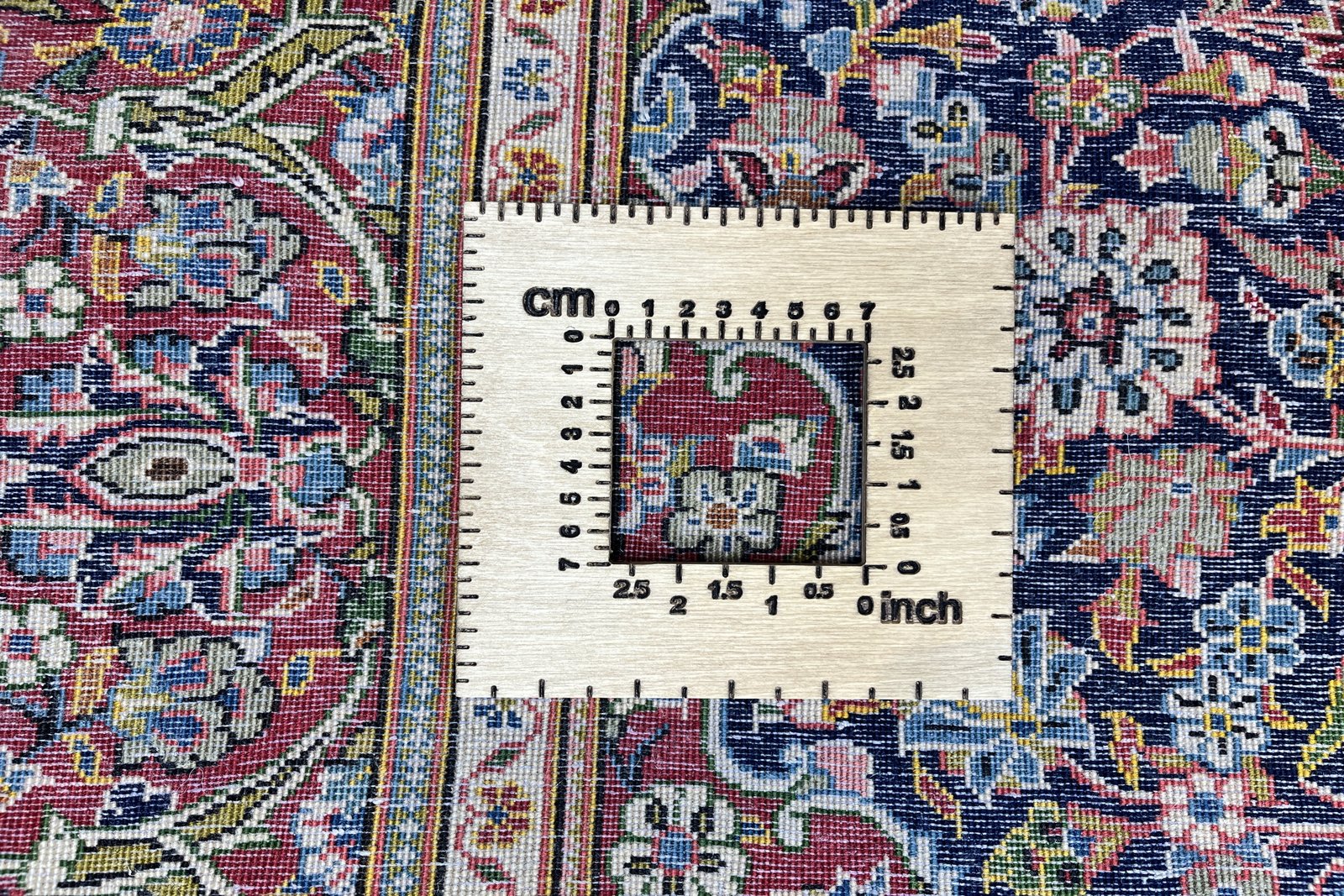 Kashan — Hand-knotted, 148x214 cm, Blue, 100% Virgin Wool | View 11