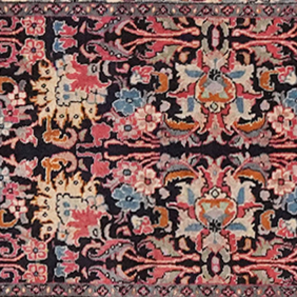 Bidjar — Hand-knotted, 65x392 cm, Blue, 100% Virgin Wool | View 4
