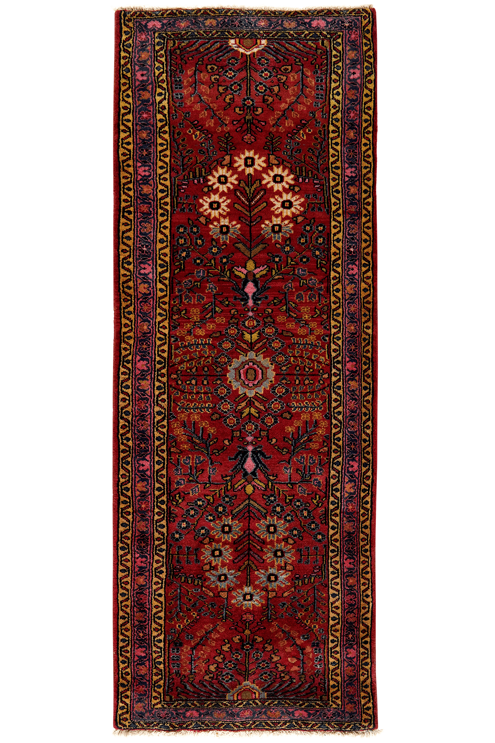 Mehreban — Hand-knotted, 78x219 cm, Red, 100% Virgin Wool | Main view