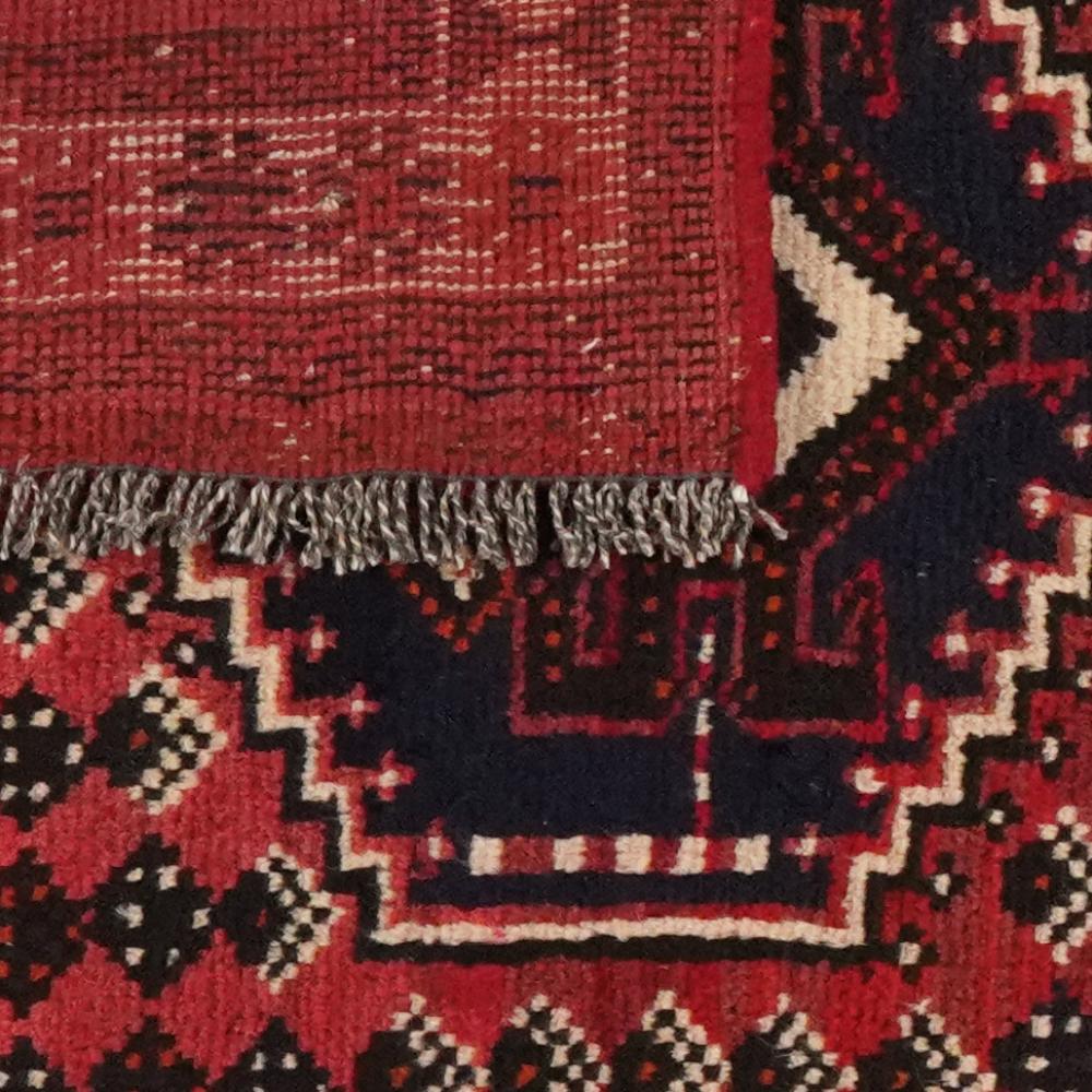 Shiraz — Hand-knotted, 100x92 cm, Red, 100% Virgin Wool | View 6