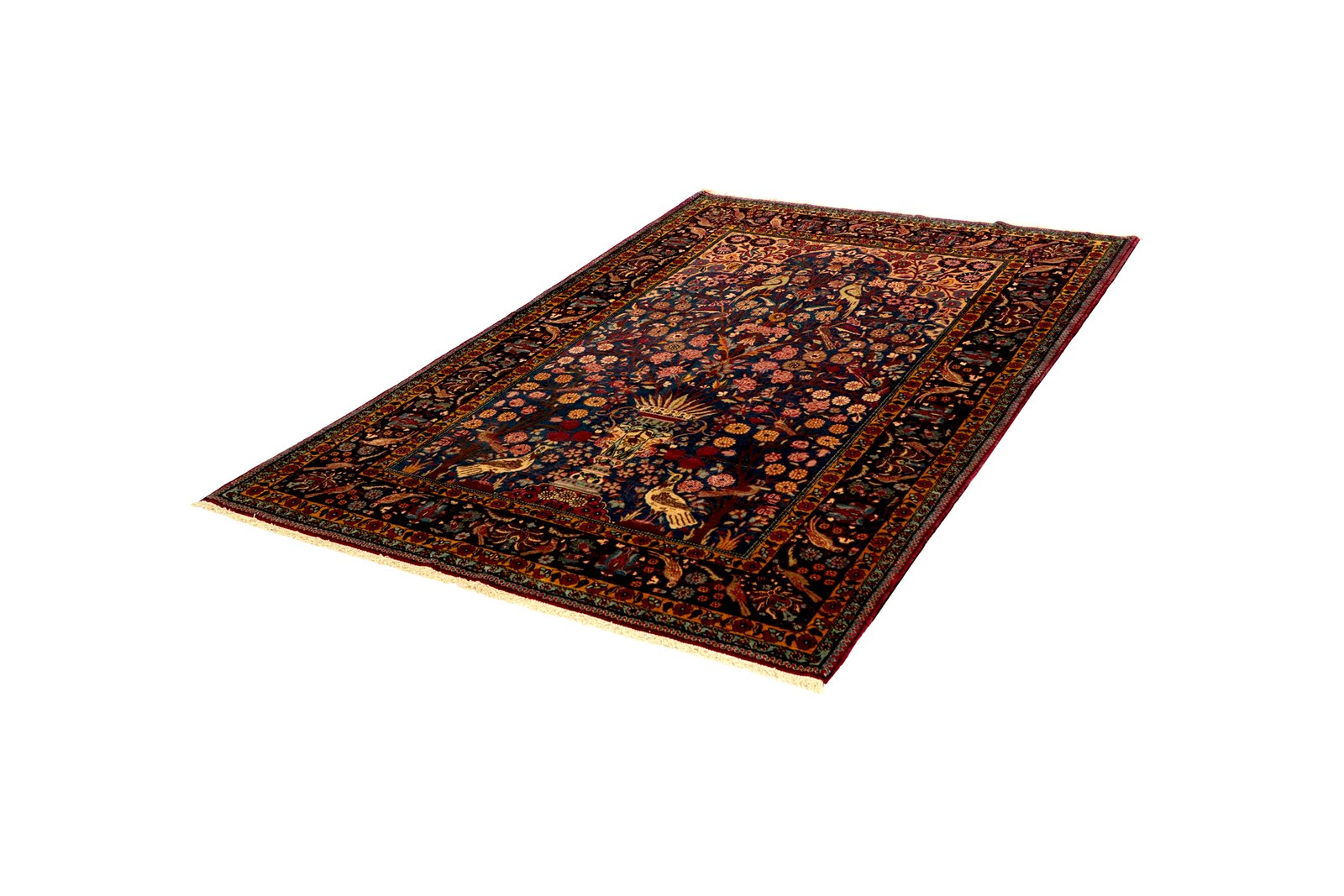 Teheran — Hand-knotted, 143x218 cm, Blue, 100% Virgin Wool | View 5
