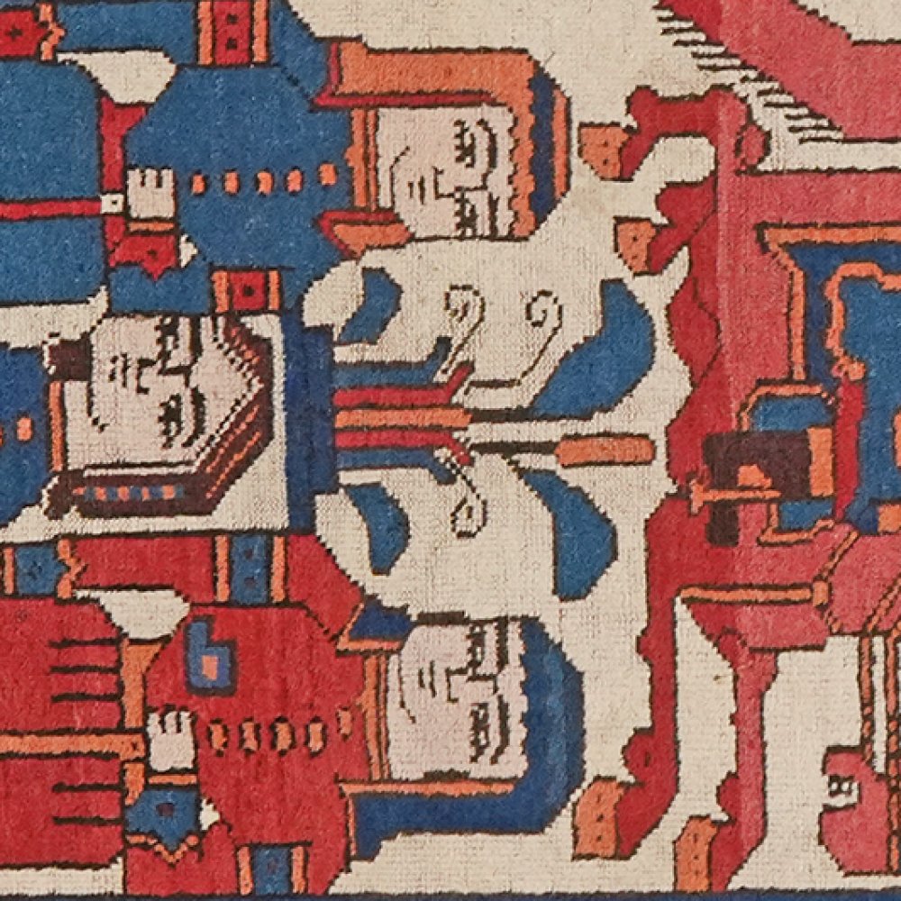 Ferdos — Hand-knotted, 100x153 cm, Beige, 100% Virgin Wool | View 4