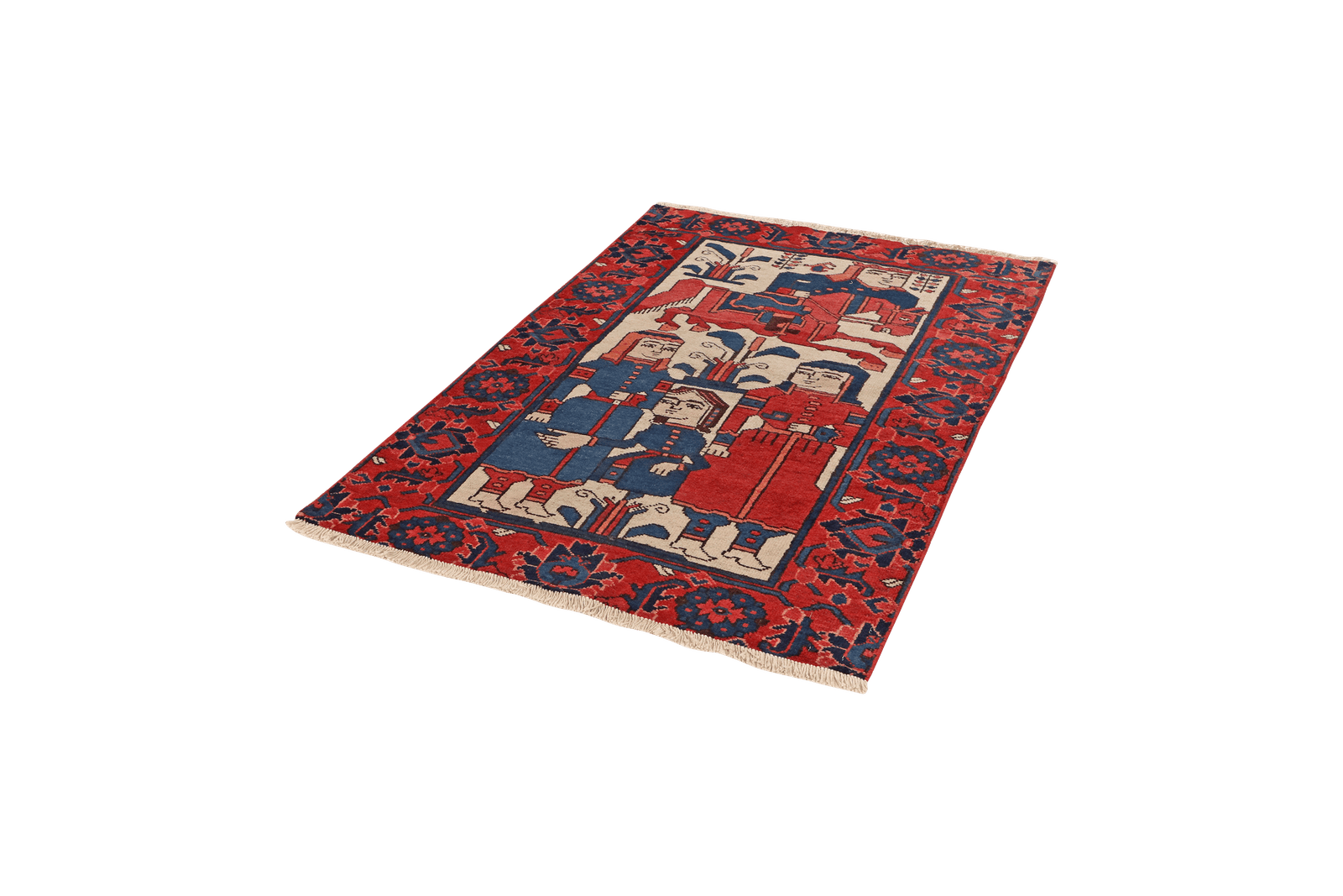 Ferdos — Hand-knotted, 100x153 cm, Beige, 100% Virgin Wool | View 5