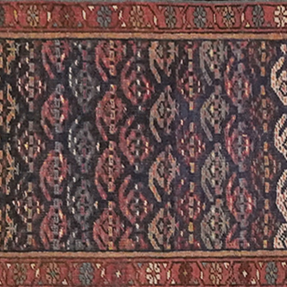 Seysan — Hand-knotted, 96x408 cm, Blue, 100% Virgin Wool | View 4