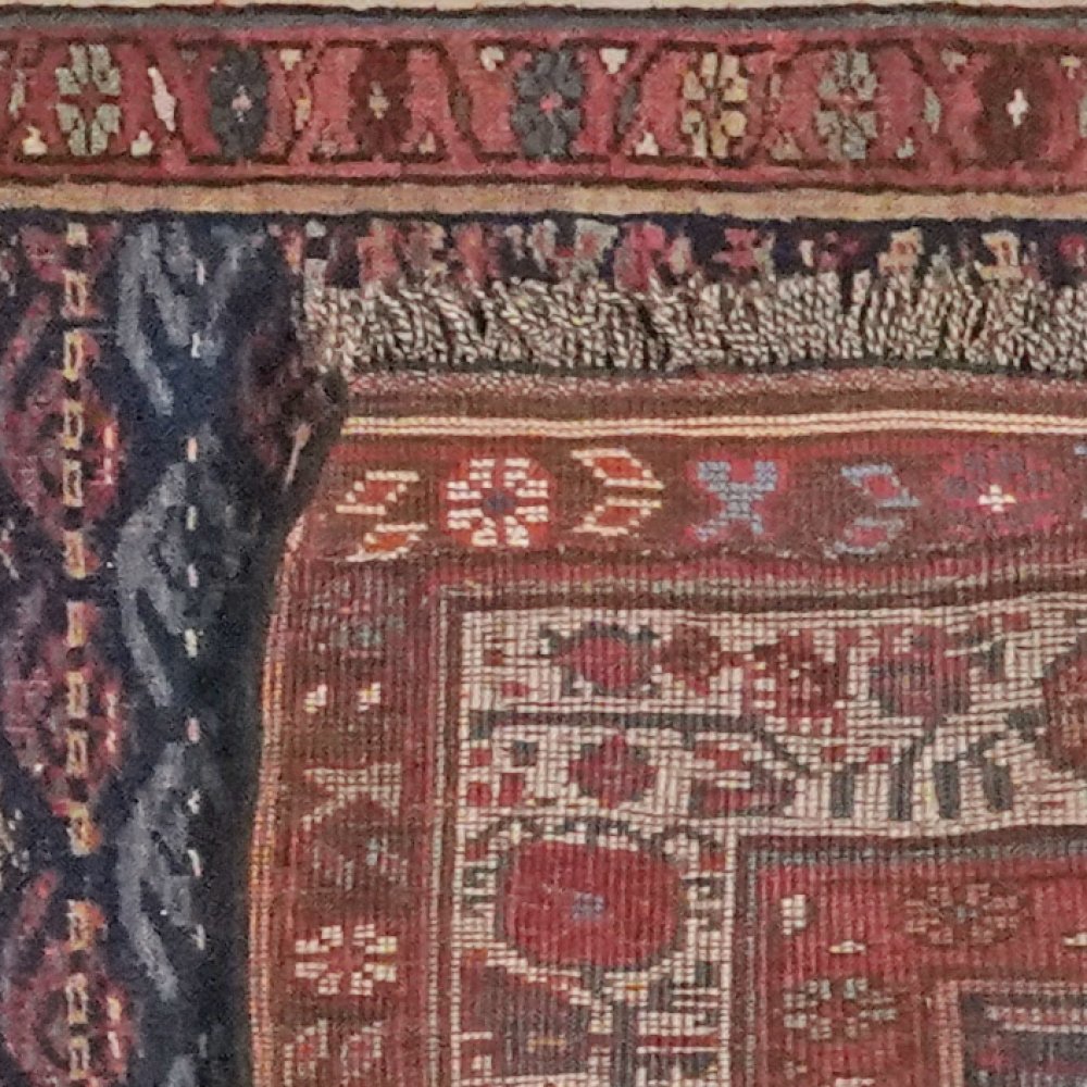Seysan — Hand-knotted, 96x408 cm, Blue, 100% Virgin Wool | View 6