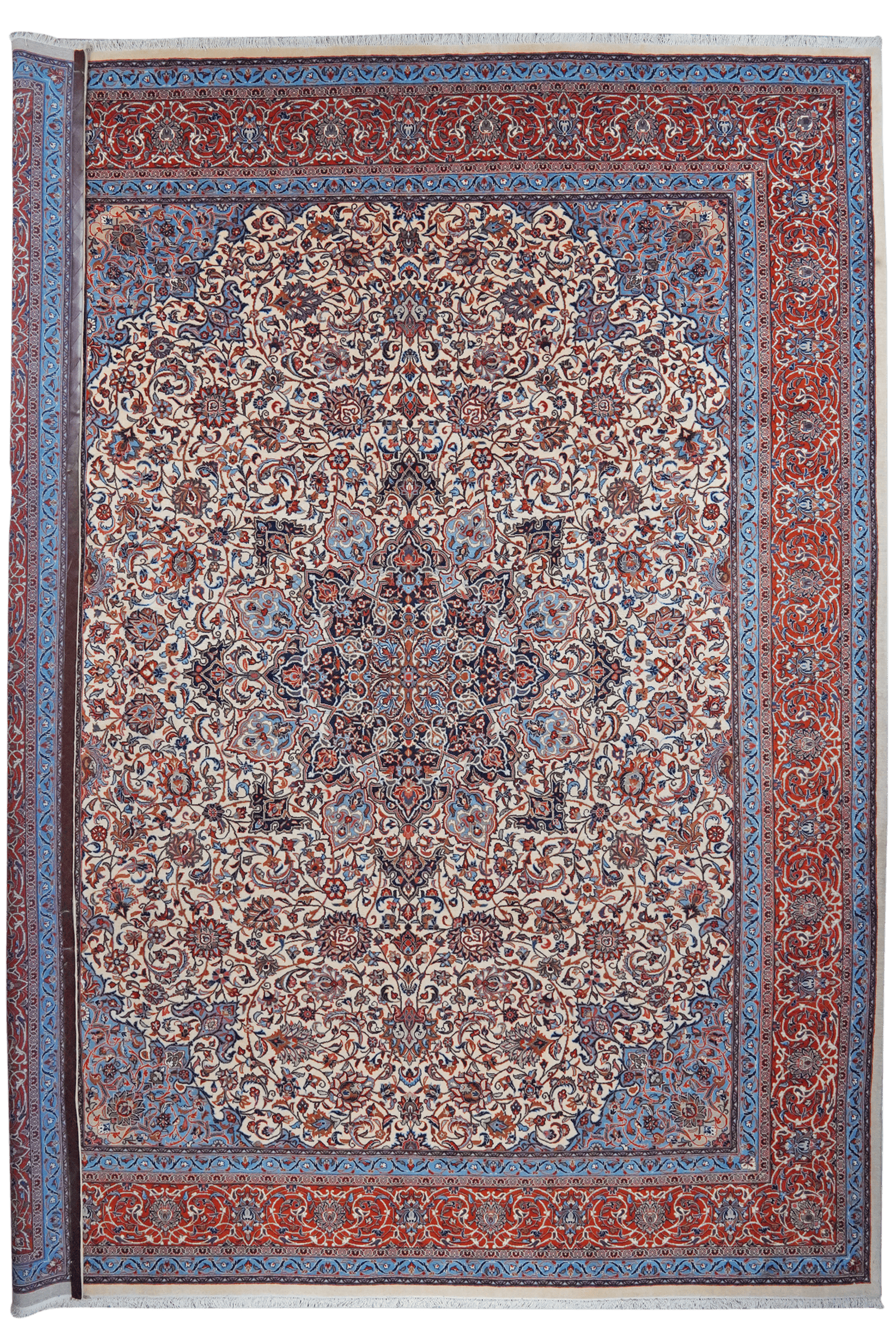 Sarough — Hand-knotted, 308x404 cm, Beige, 100% Virgin Wool | Main view