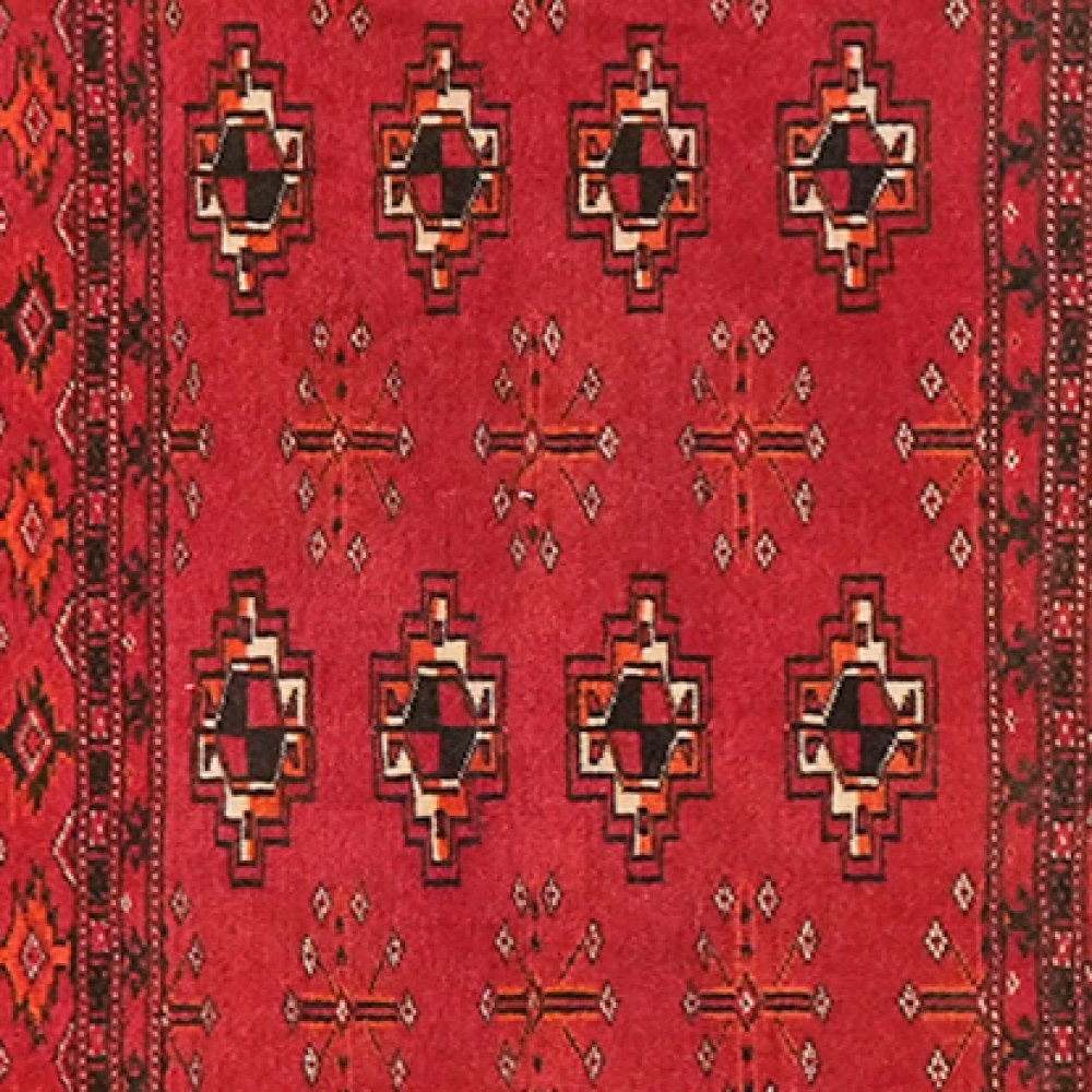 Belutch — Hand-knotted, 118x73 cm, Red, 100% Virgin Wool | View 4