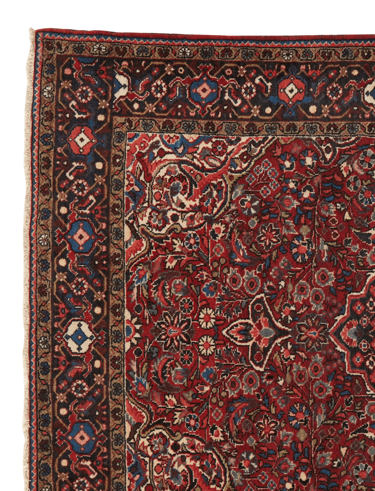 Bourtchalou — Hand-knotted, 145x203 cm, Red, 100% Virgin Wool | View 3