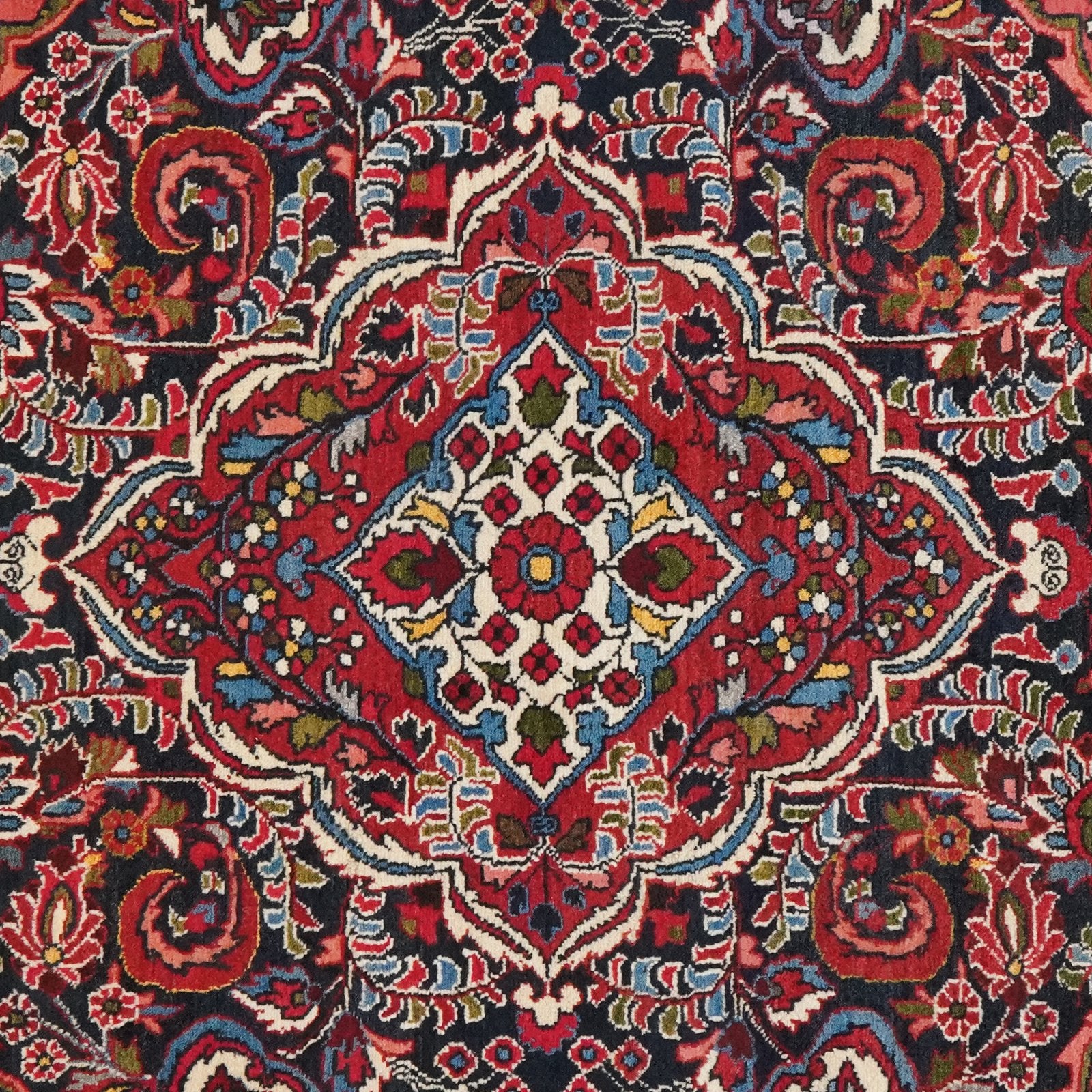 Bourtchalou — Hand-knotted, 135x208 cm, Blue, 100% Virgin Wool | View 4