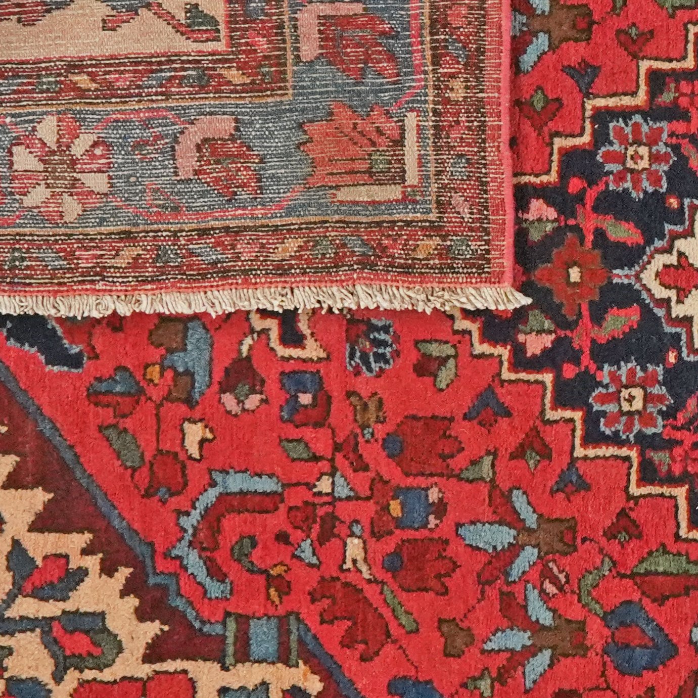 Mehreban — Hand-knotted, 139x205 cm, Red, 100% Virgin Wool | View 6