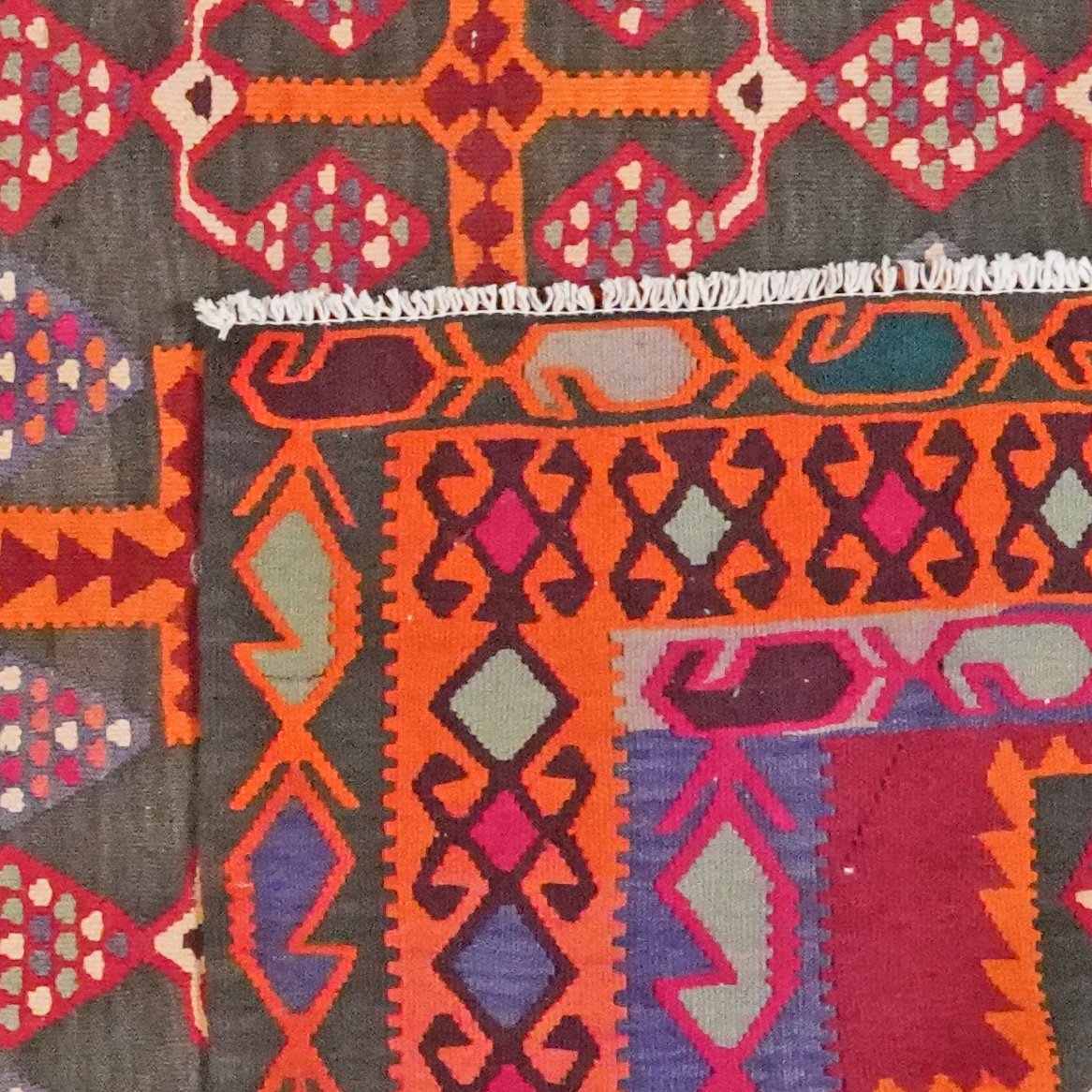 Kelim Ardebil — Handmade, 183x402 cm, Multicolor, 100% Virgin Wool | View 6