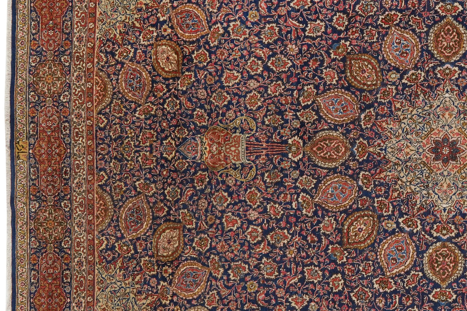 Tabriz Old — Hand-knotted, 158x280 cm, Blue, 100% Virgin Wool | View 3