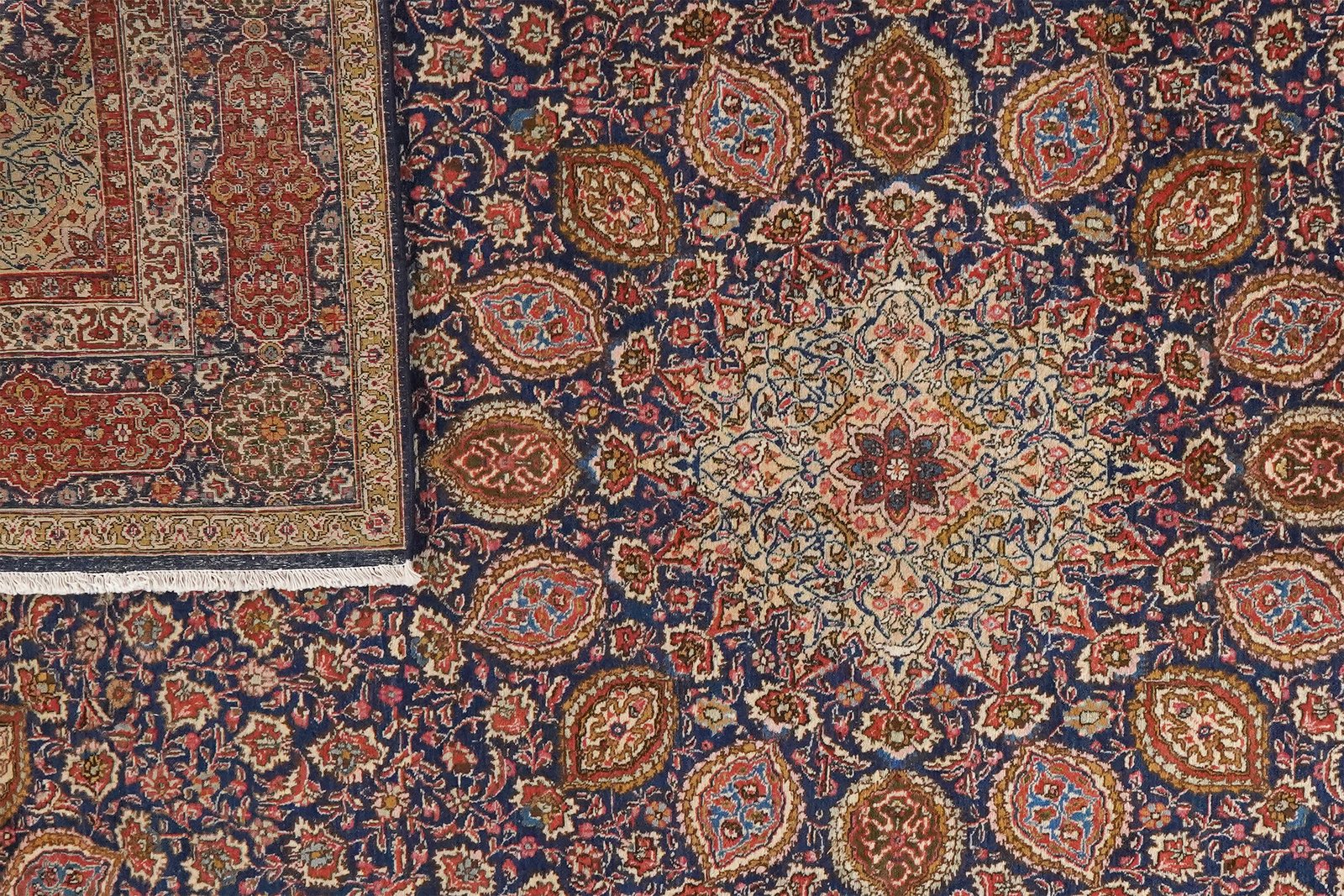 Tabriz Old — Hand-knotted, 158x280 cm, Blue, 100% Virgin Wool | View 5