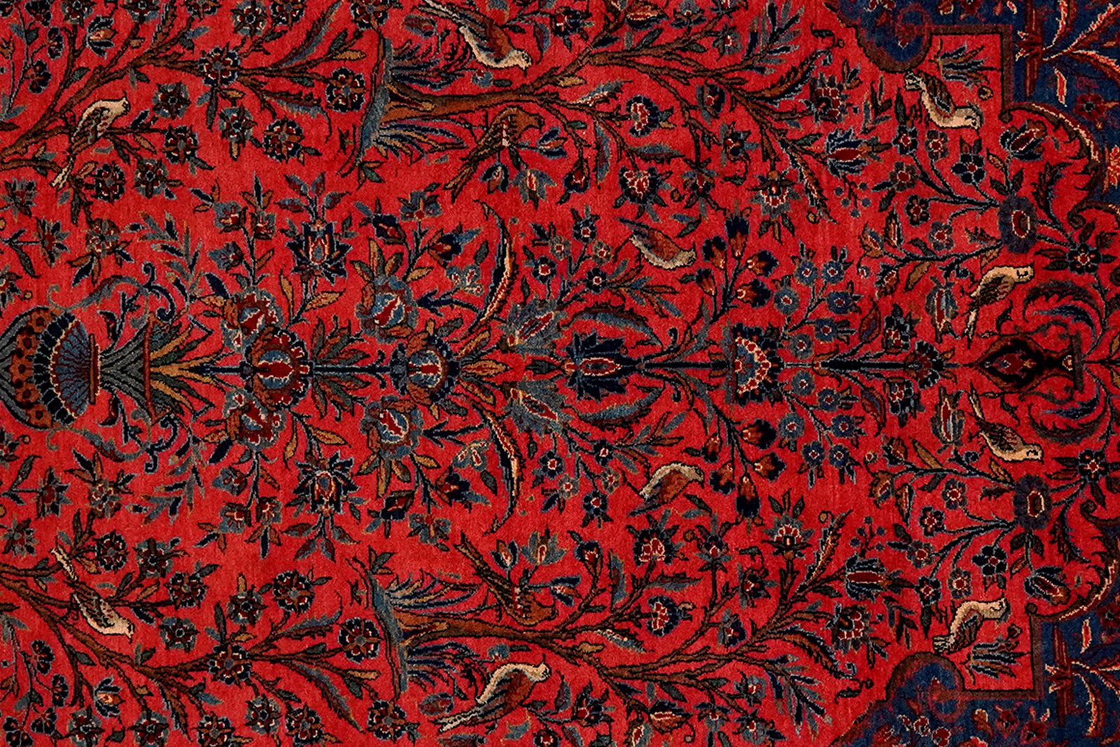 Ghazvin — Hand-knotted, 132x197 cm, Pink, 100% Virgin Wool | View 4