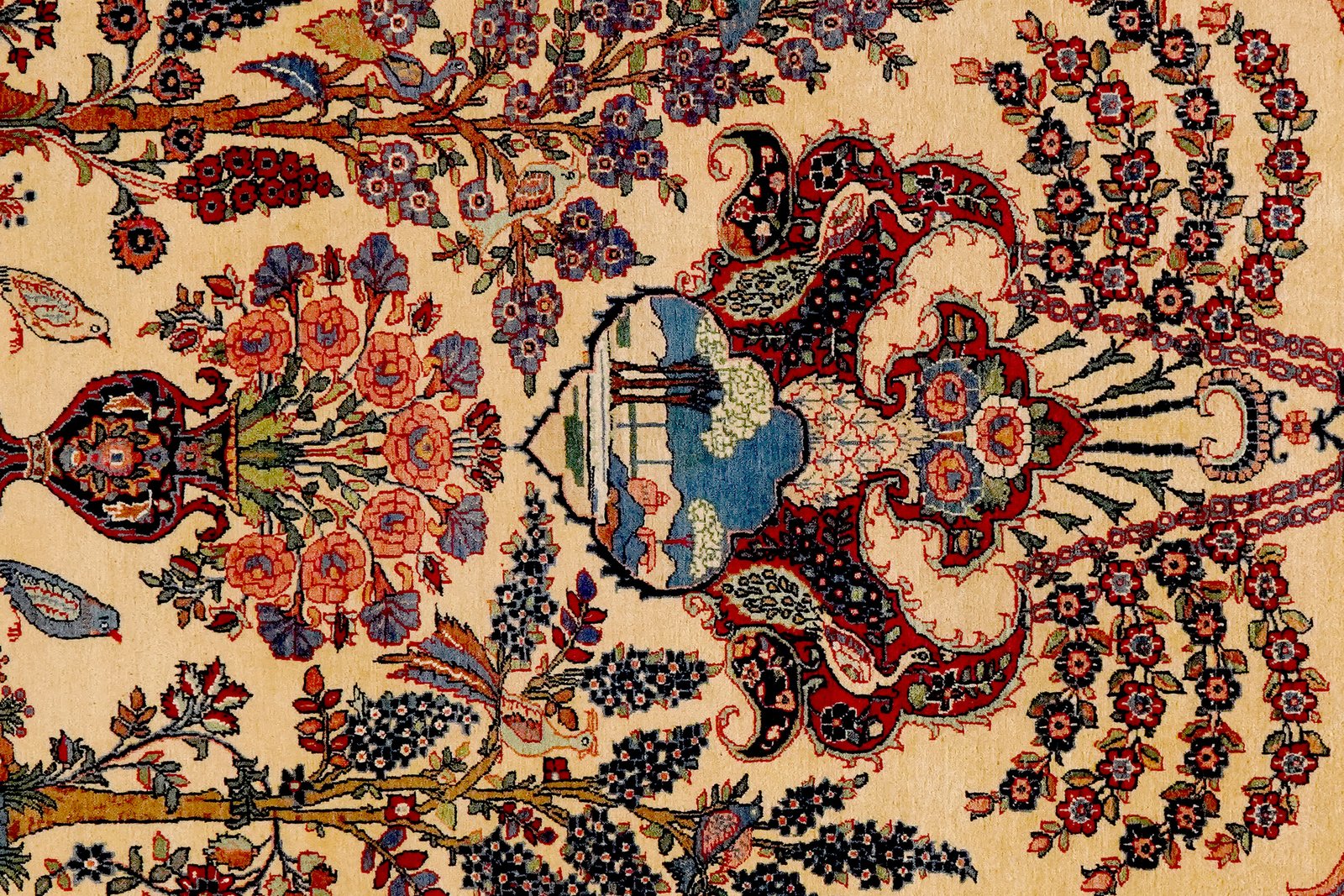 Kashan — Hand-knotted, 133x199 cm, Brown, 100% Virgin Wool | View 4