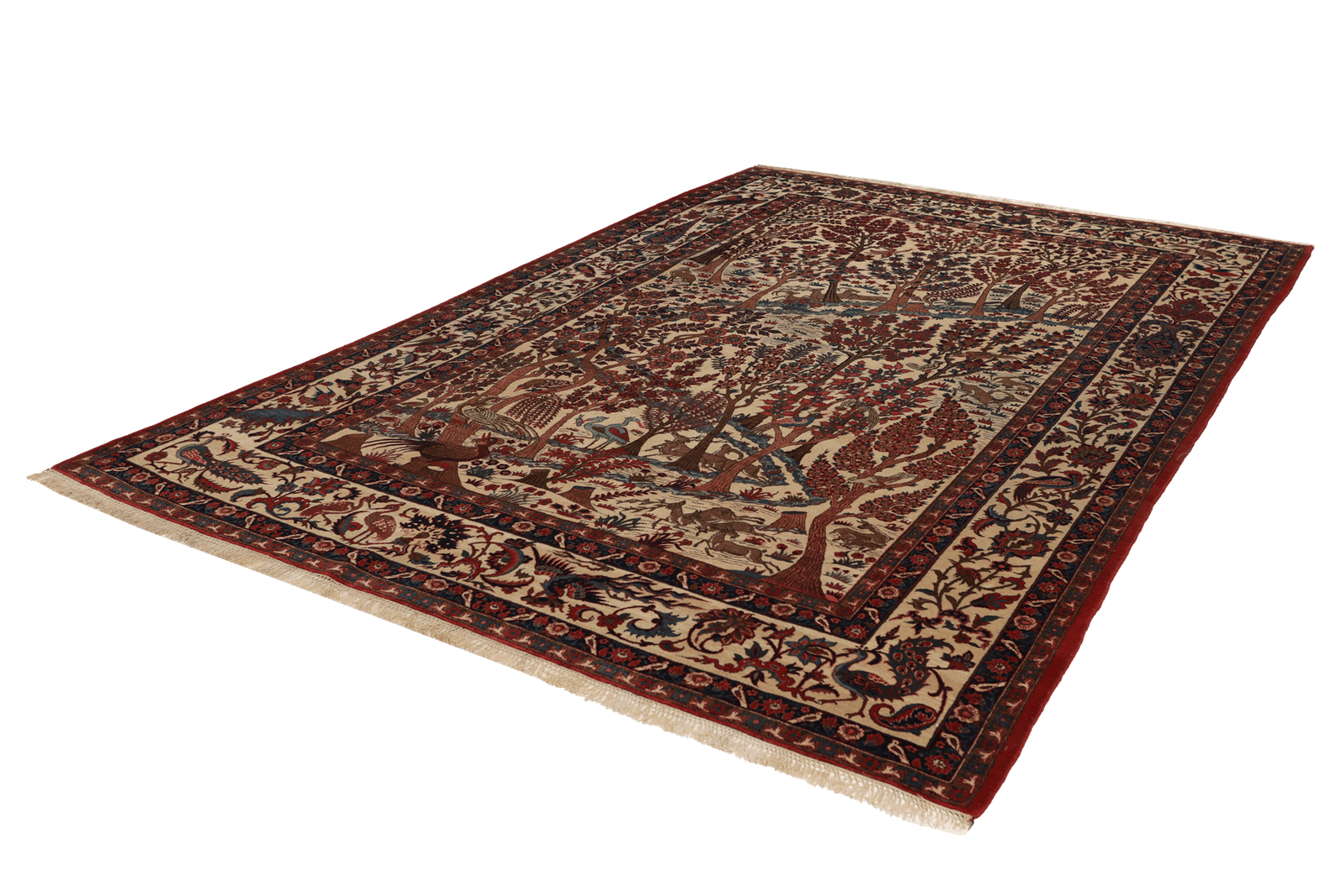 Isfahan — Hand-knotted, 212x322 cm, Brown, 100% Virgin Wool | View 6