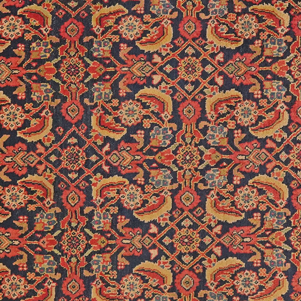 Mohadjeran — Hand-knotted, 132x198 cm, Blue, 100% Virgin Wool | View 4