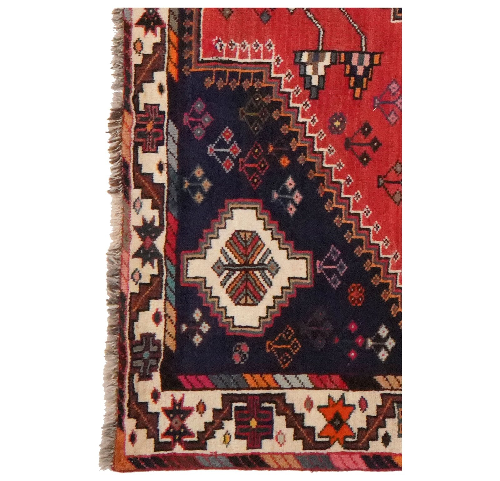 Gashgai — Hand-knotted, 158x258 cm, Red, 100% Virgin Wool | View 3
