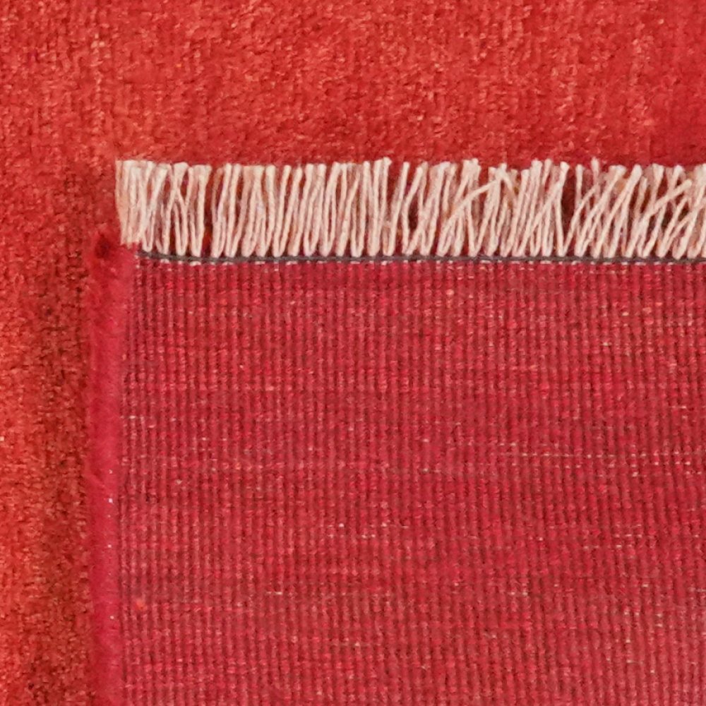 Gabbeh — Hand-knotted, 82x255 cm, Red, 100% Virgin Wool | View 6