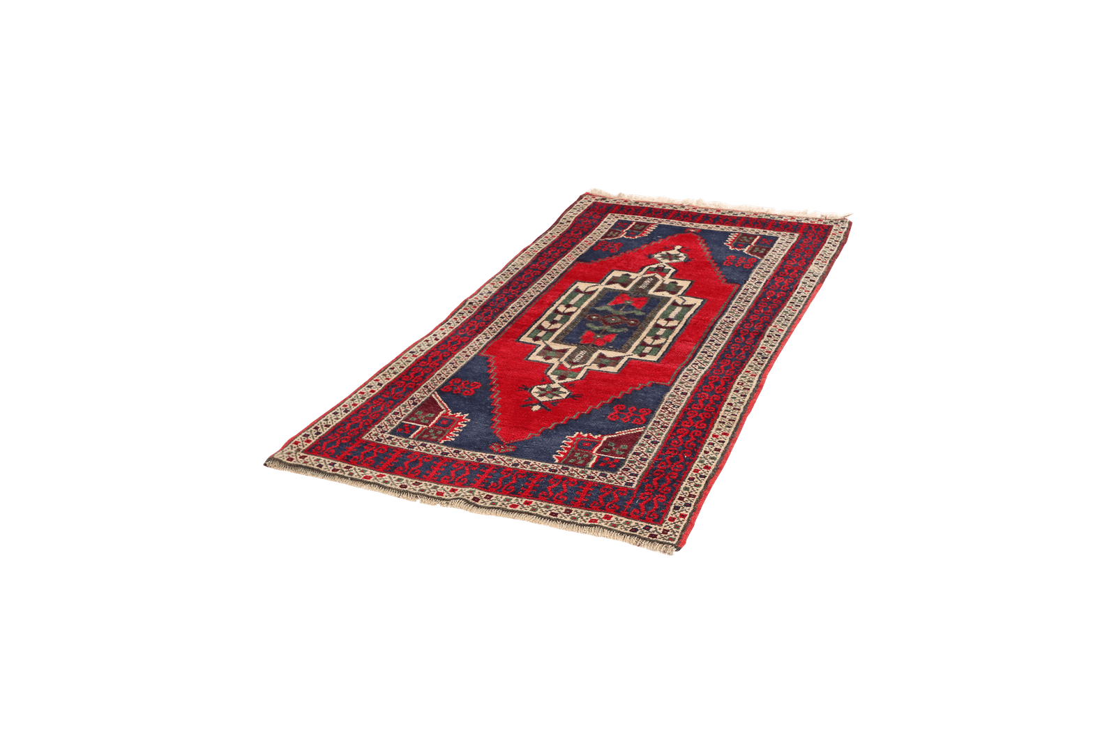 Konya — Hand-knotted, 86x167 cm, Red, 100% Virgin Wool | View 5
