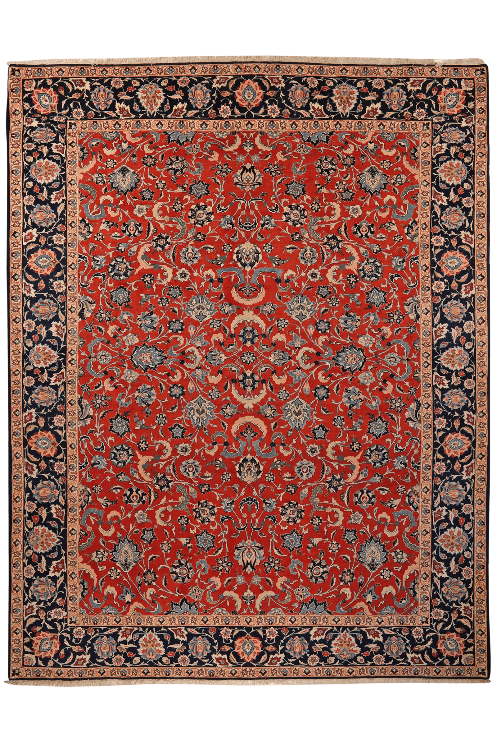 Bidjar — Hand-knotted, 303x387 cm, Red, 100% Virgin Wool | Main view