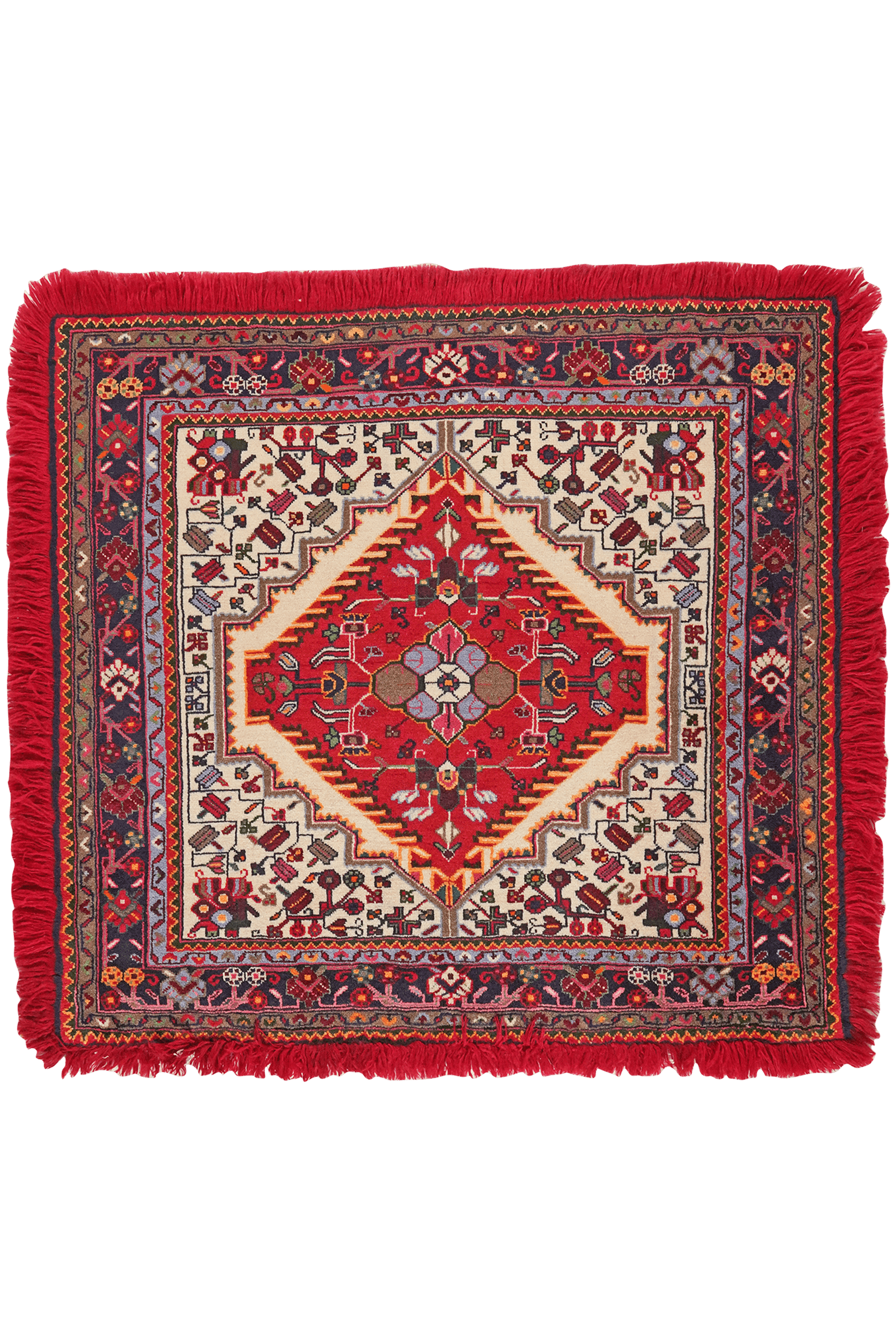 Toysarghan — Hand-knotted, 126x115 cm, Beige, 100% Virgin Wool | Main view