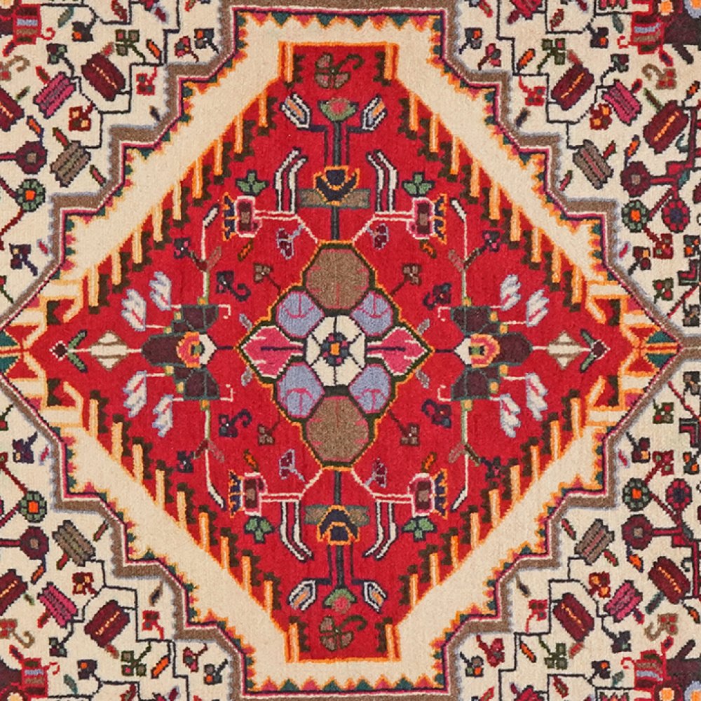 Toysarghan — Hand-knotted, 126x115 cm, Beige, 100% Virgin Wool | View 4
