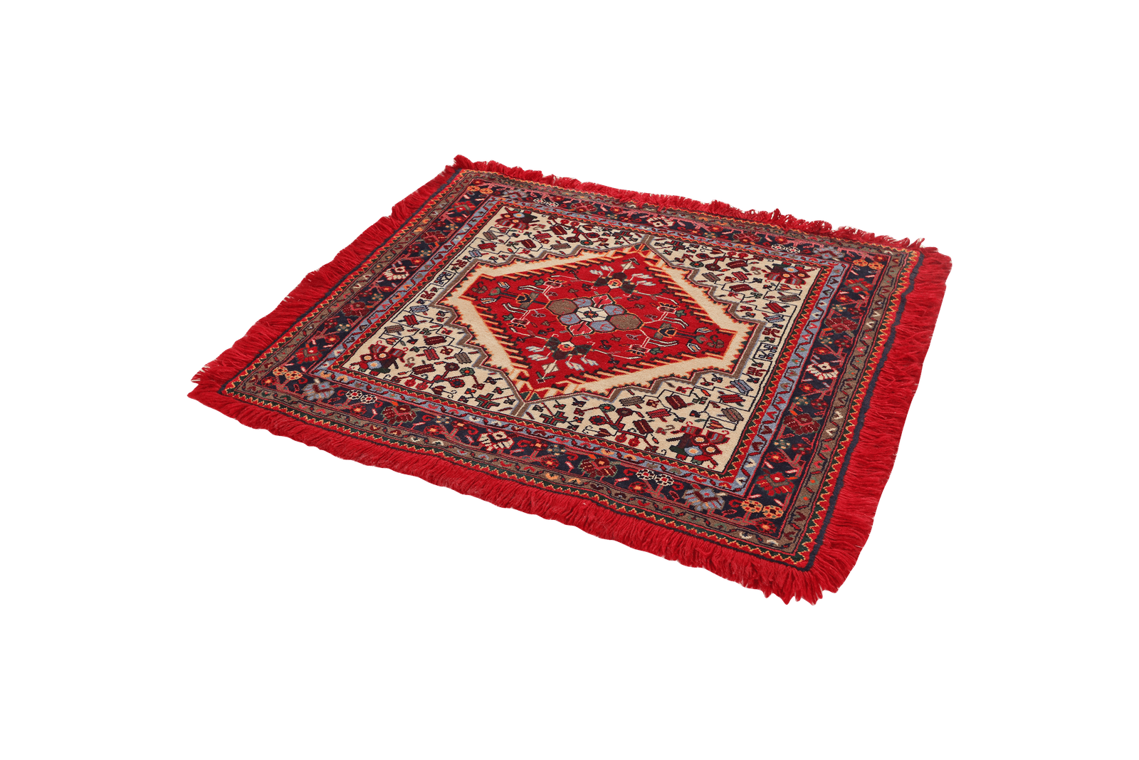 Toysarghan — Hand-knotted, 126x115 cm, Beige, 100% Virgin Wool | View 5