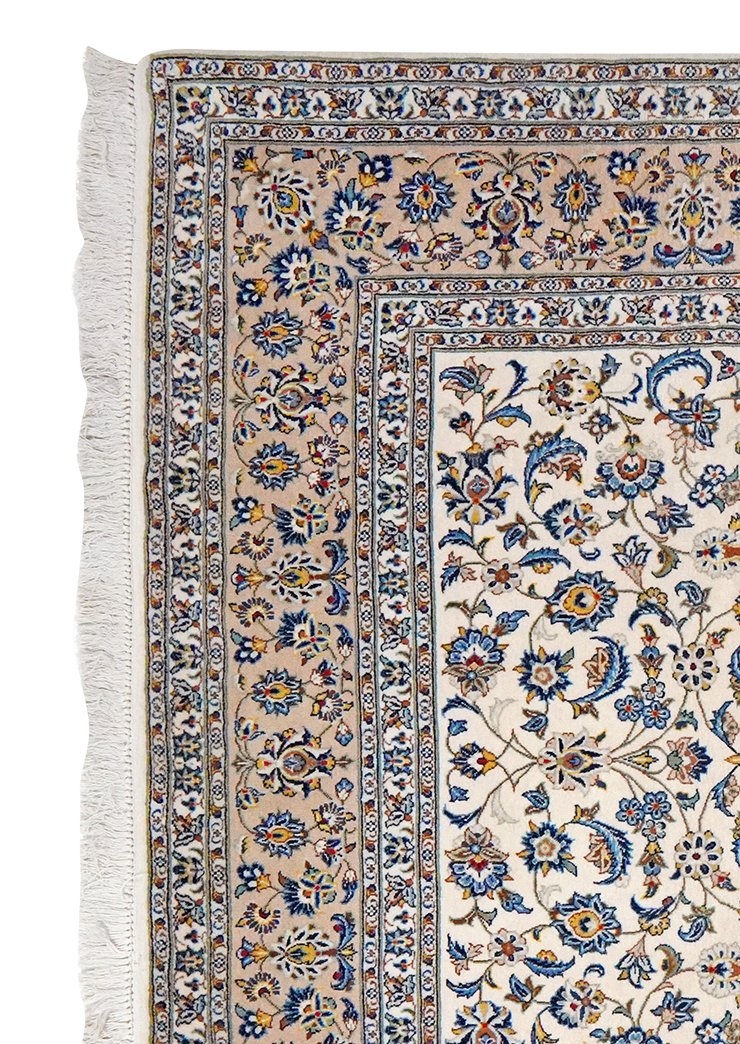Kashan — Hand-knotted, 191x300 cm, Beige, 100% Virgin Wool | View 3