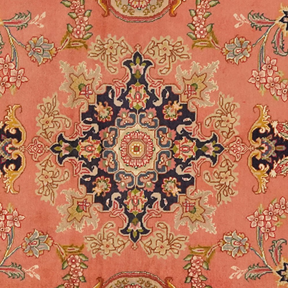 Tabriz 50 Raj — Hand-knotted, 83x203 cm, Red, 100% Virgin Wool | View 4