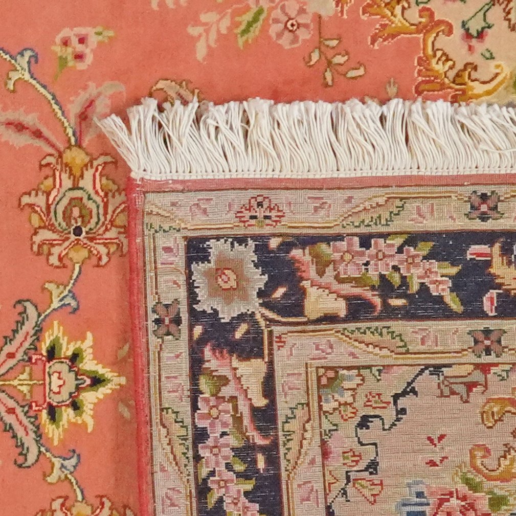 Tabriz 50 Raj — Hand-knotted, 83x203 cm, Red, 100% Virgin Wool | View 6