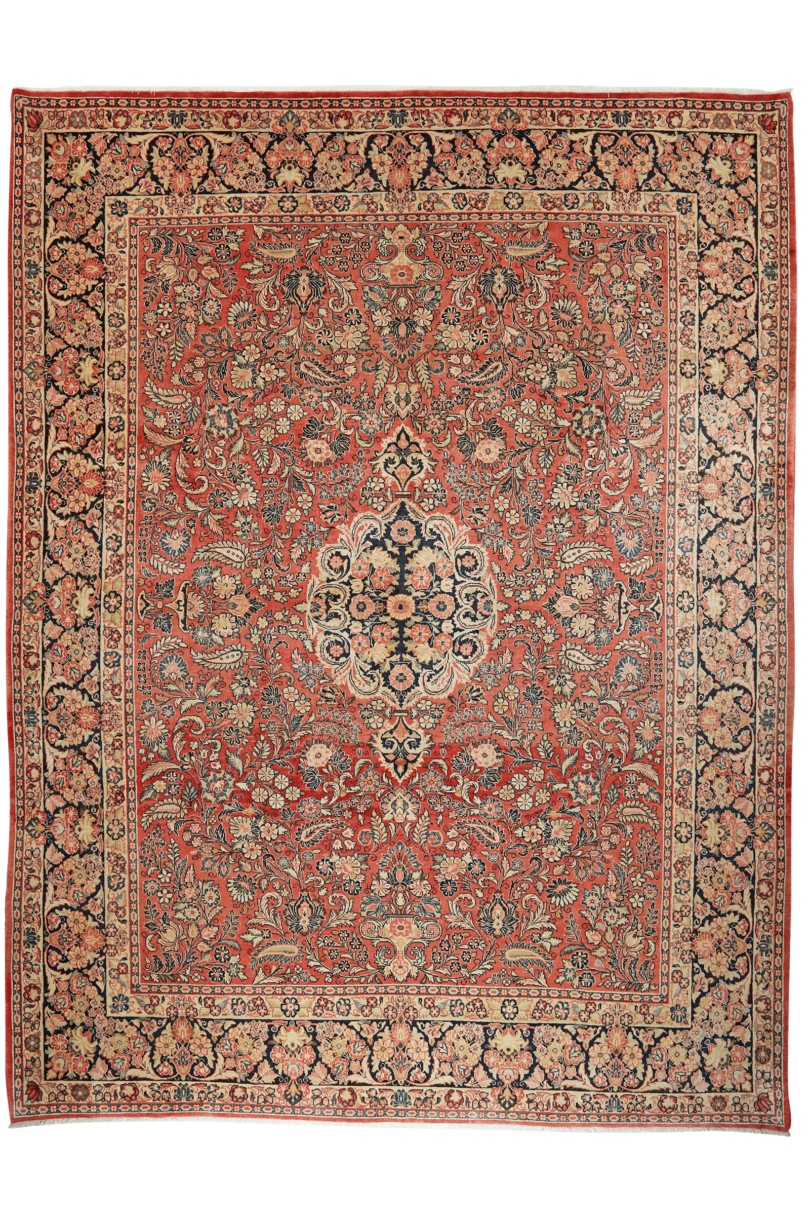 Mohadjeran — Hand-knotted, 267x354 cm, Beige, 100% Virgin Wool | Main view