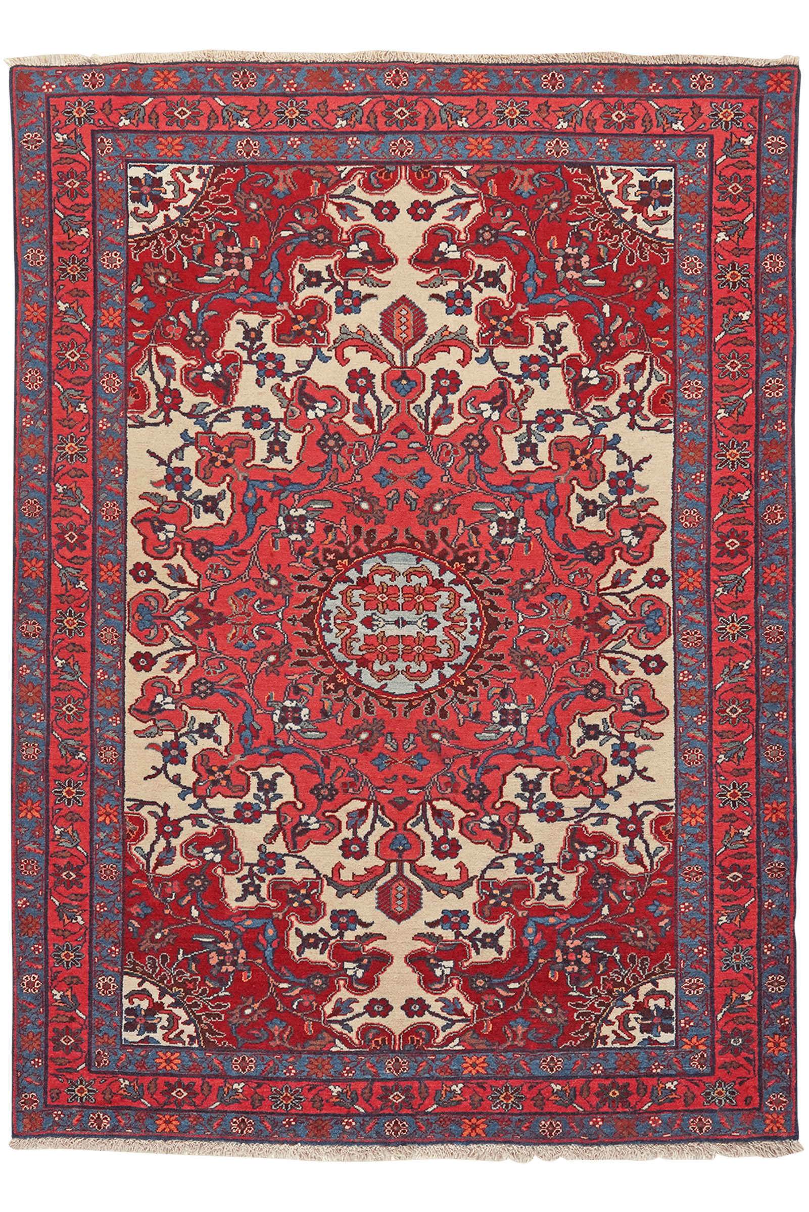 Tafresh — Hand-knotted, 141x196 cm, Beige, 100% Virgin Wool | Main view