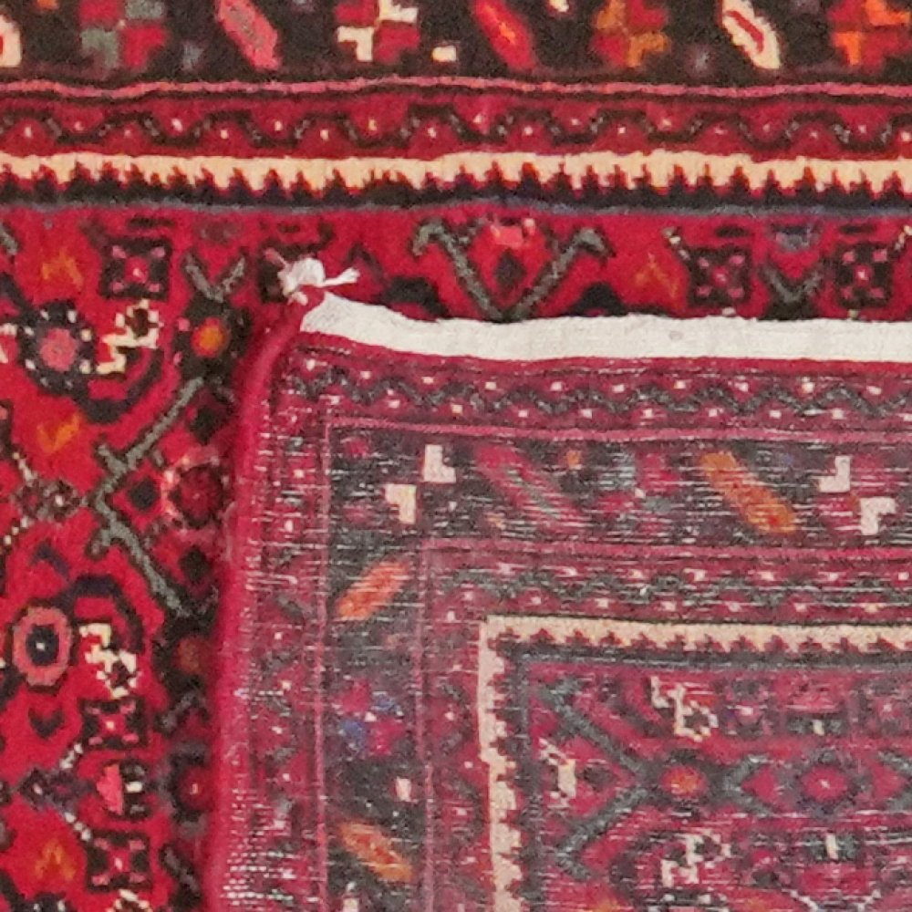 Hosseinabad — Hand-knotted, 78x2070 cm, Red, 100% Virgin Wool | View 6