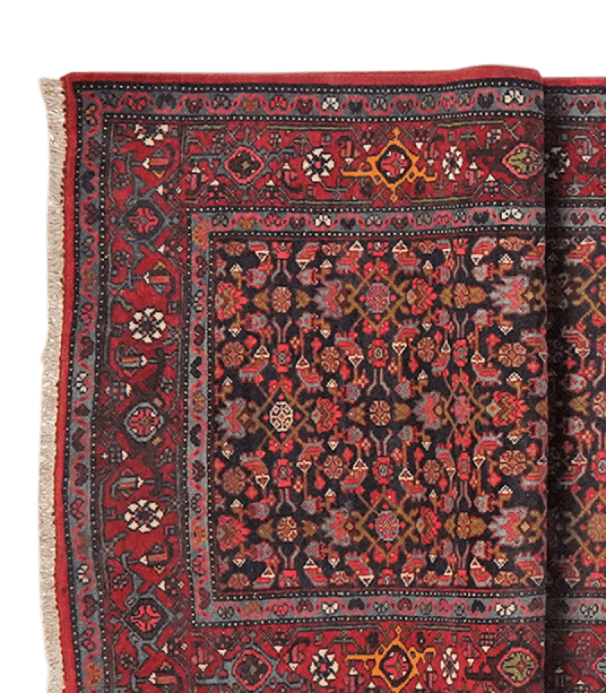 Bidjar — Hand-knotted, 93x504 cm, Blue, 100% Virgin Wool | View 3