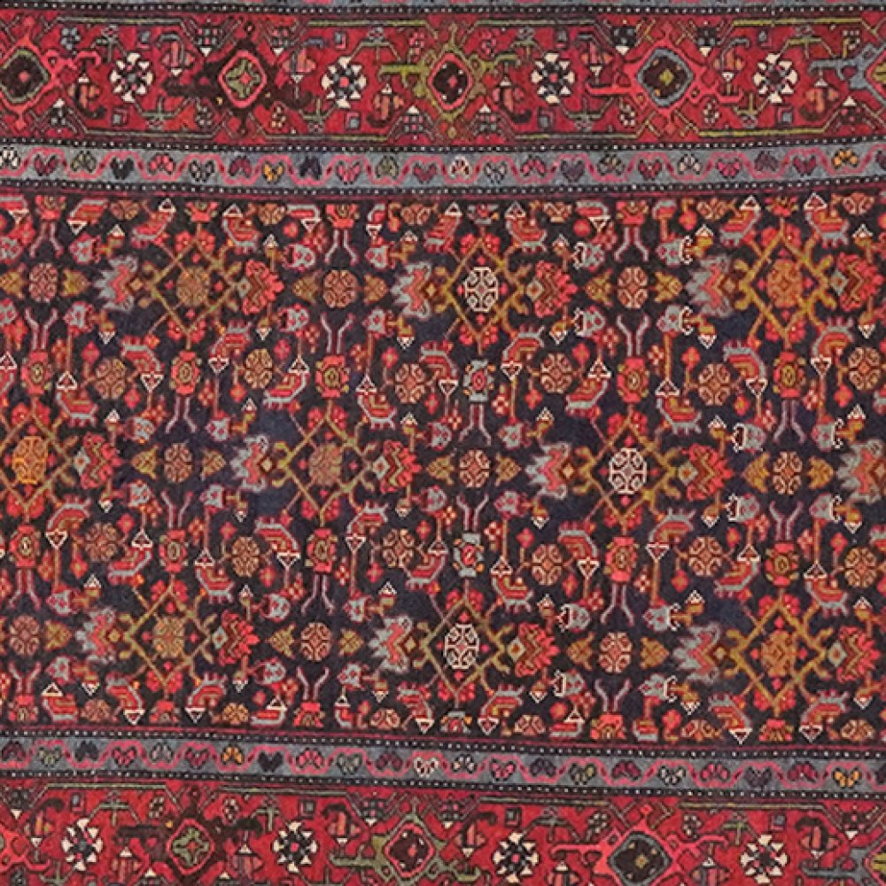Bidjar — Hand-knotted, 93x504 cm, Blue, 100% Virgin Wool | View 4