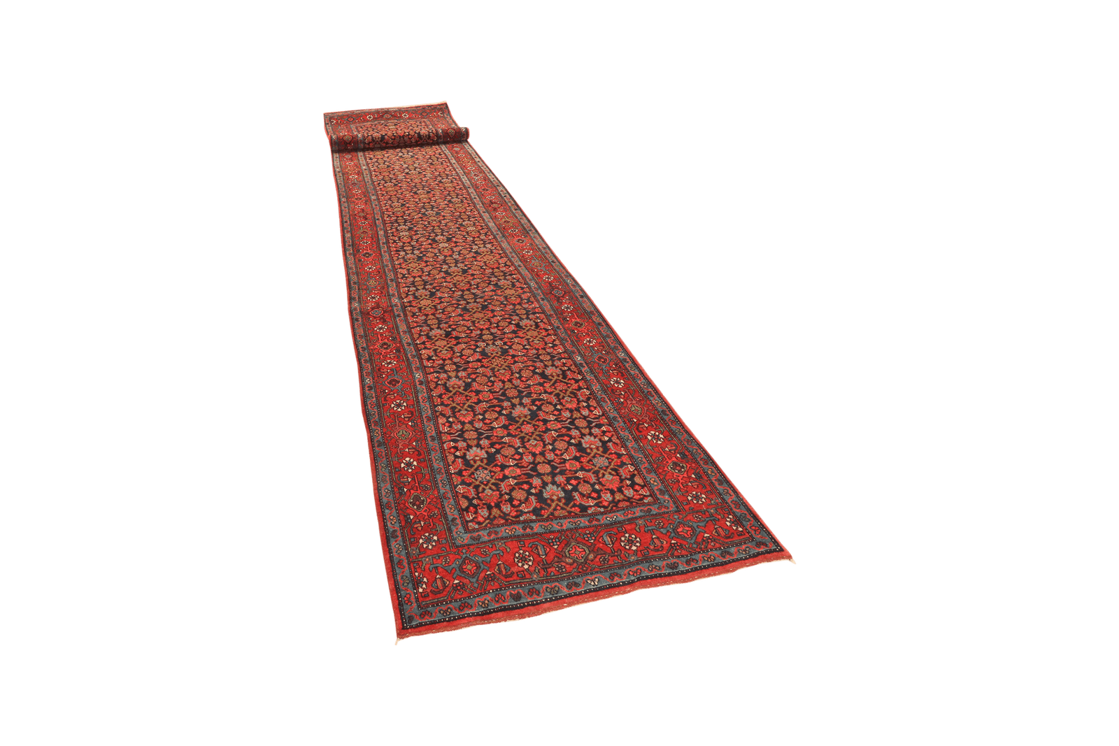 Bidjar — Hand-knotted, 93x504 cm, Blue, 100% Virgin Wool | View 5