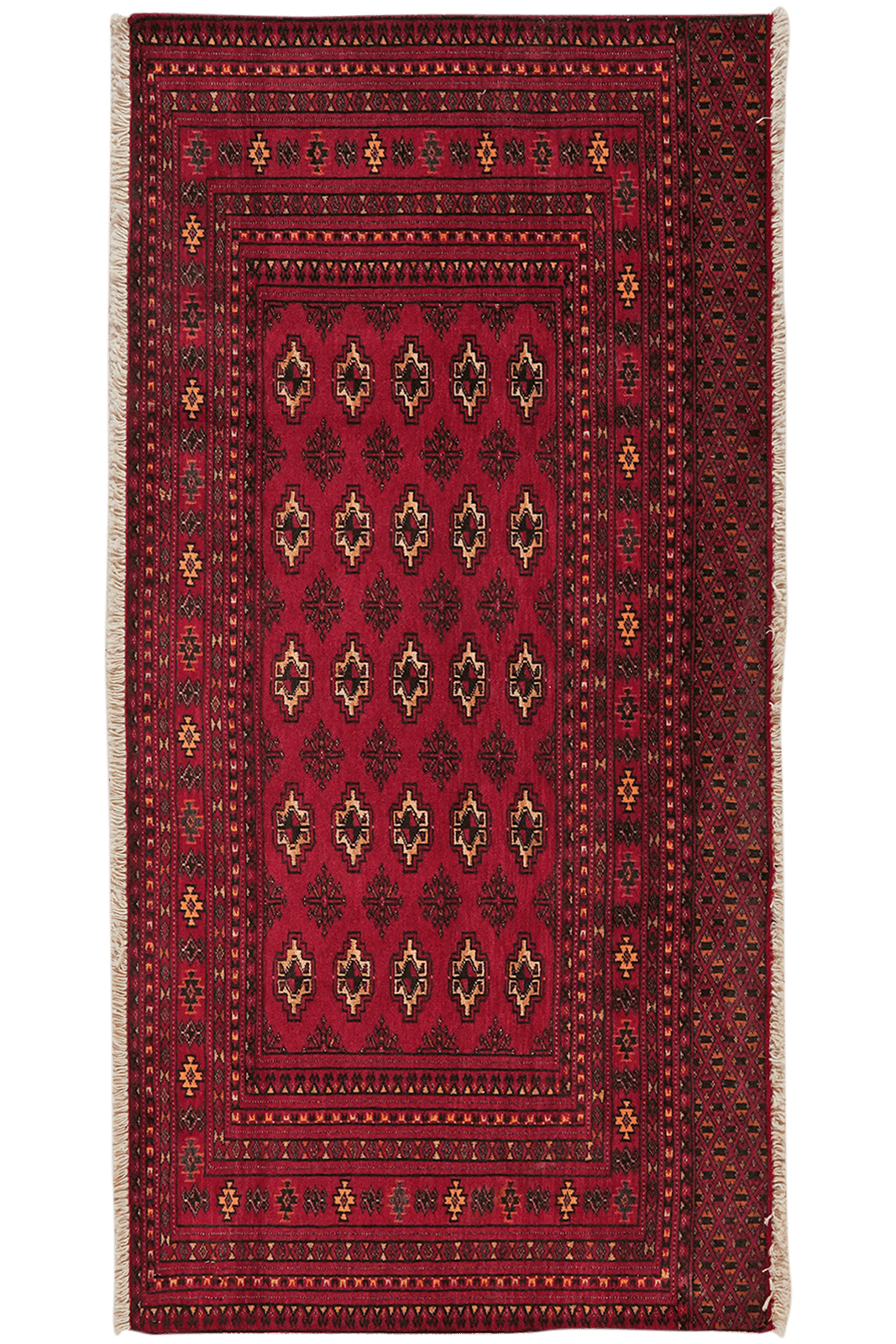 Belutch — Hand-knotted, 146x74 cm, Red, 100% Virgin Wool | Main view