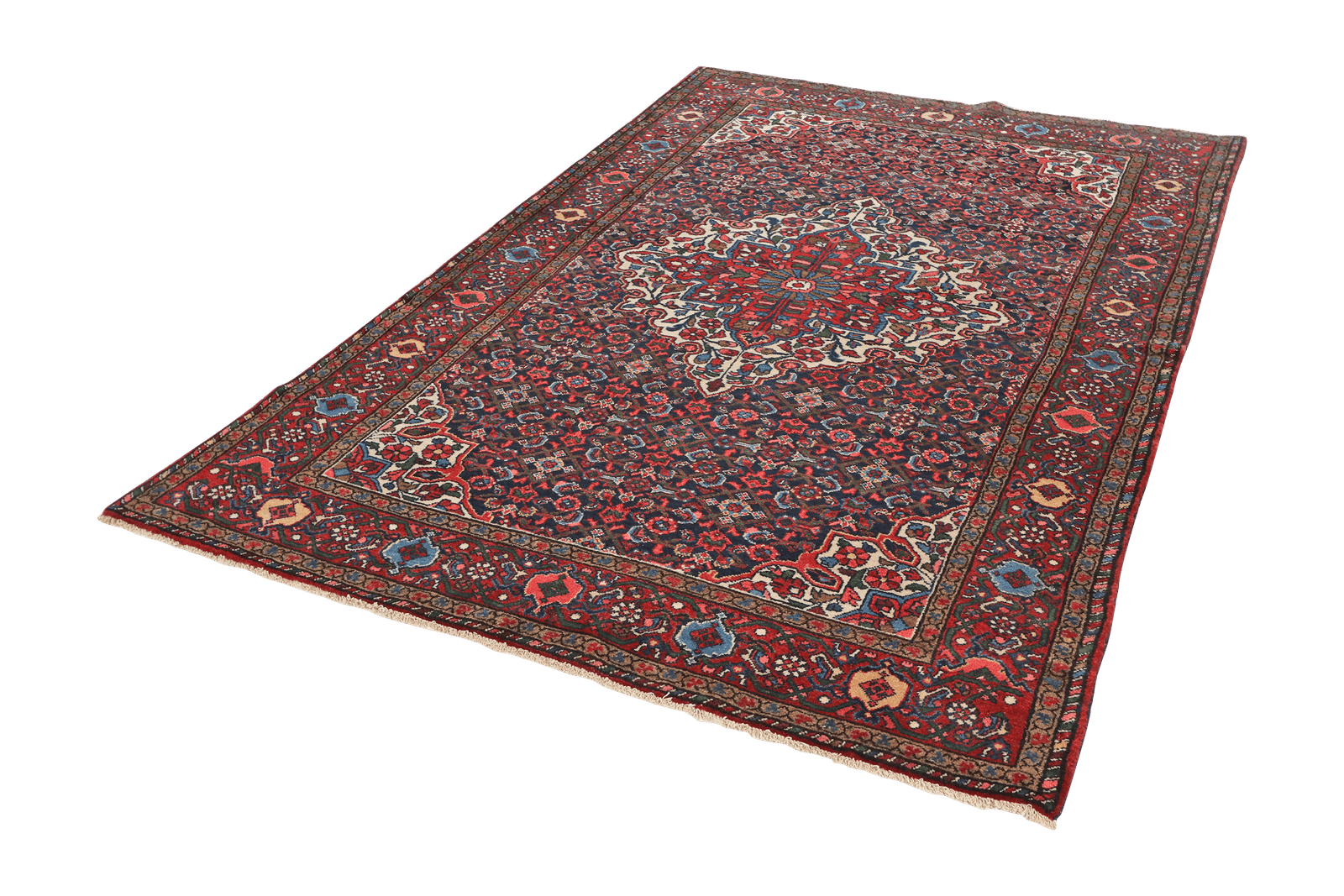 Bourtchalou — Hand-knotted, 148x219 cm, Blue, 100% Virgin Wool | View 5
