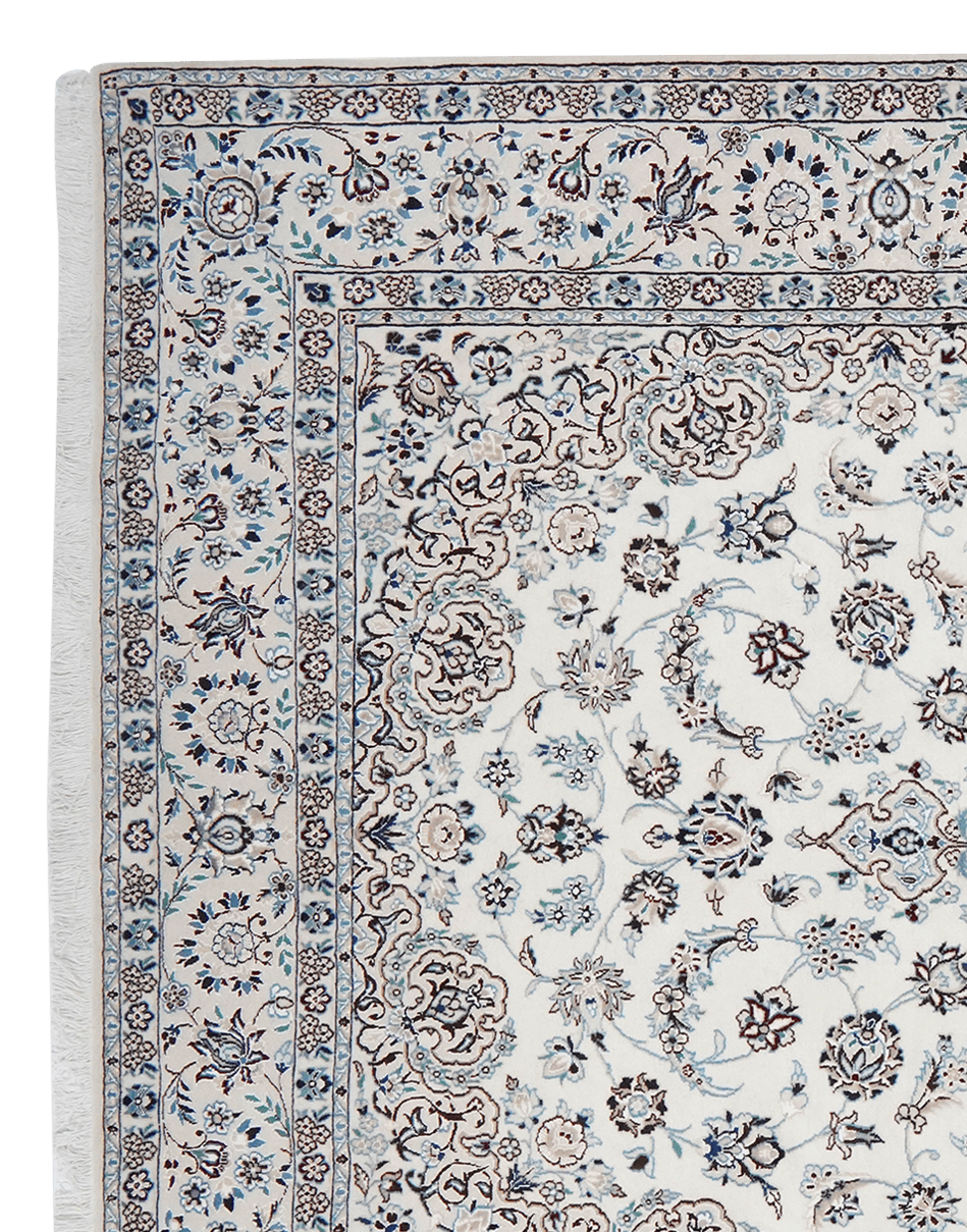 Nain 9La — Hand-knotted, 204x301 cm, Beige, 100% Virgin Wool | View 3