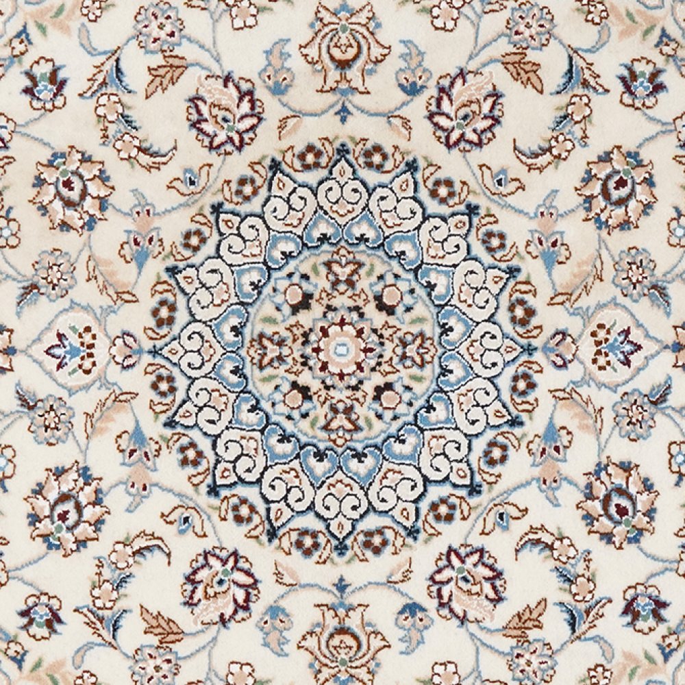 Nain 9La — Hand-knotted, 101x141 cm, Beige, 100% Virgin Wool | View 4