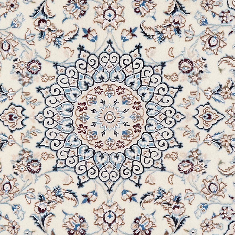Nain 9La — Hand-knotted, 101x146 cm, Beige, 100% Virgin Wool | View 4