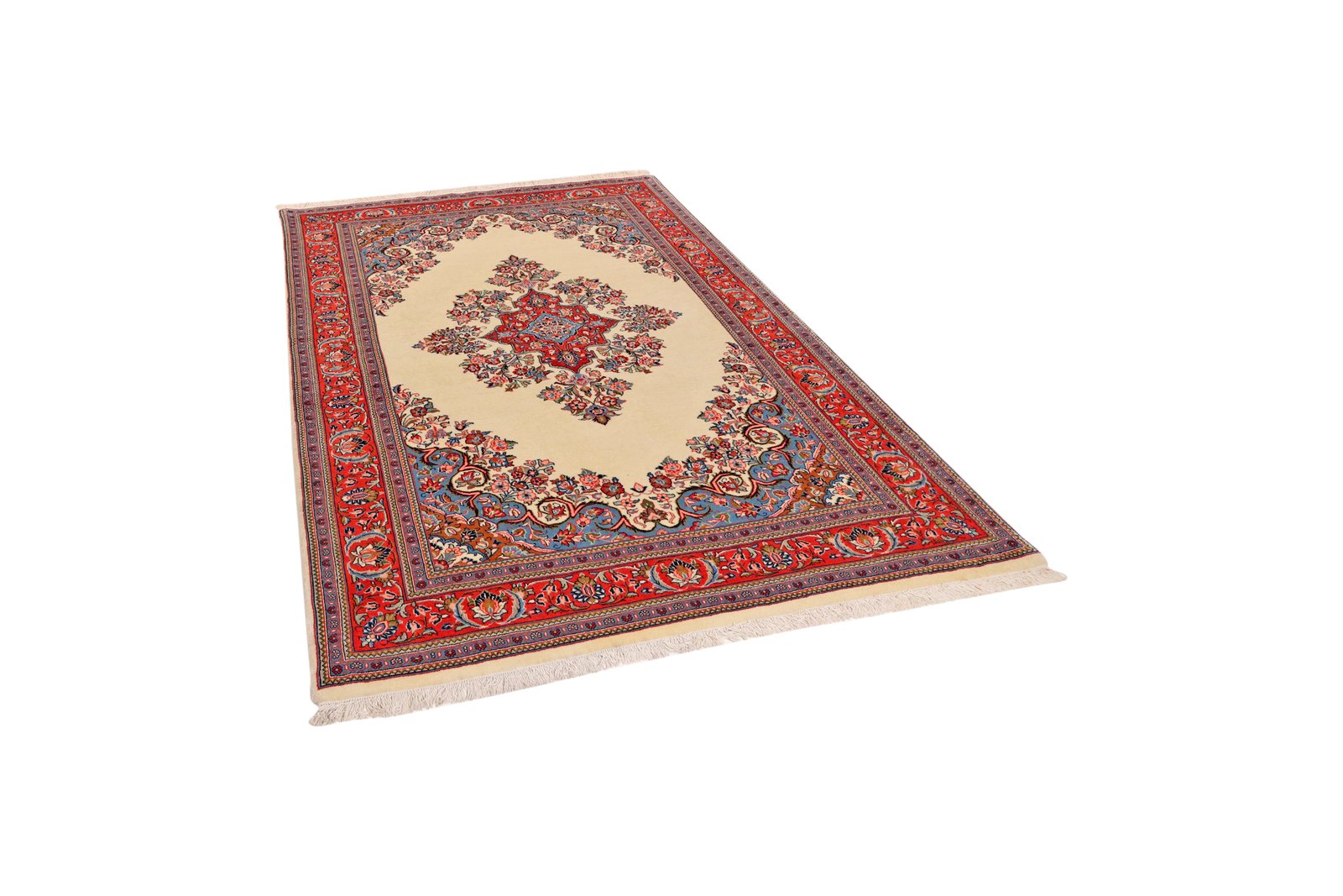 Sarough — Hand-knotted, 138x200 cm, Beige, 100% Virgin Wool | View 5