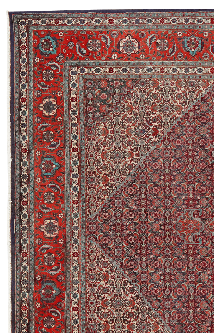 Tabriz 50 Raj — Hand-knotted, 249x335 cm, Blue, 100% Virgin Wool | View 3