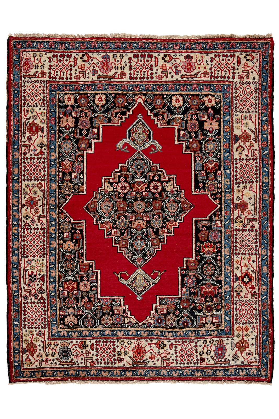 Sarab — Hand-knotted, 137x175 cm, Red, 100% Virgin Wool | Main view